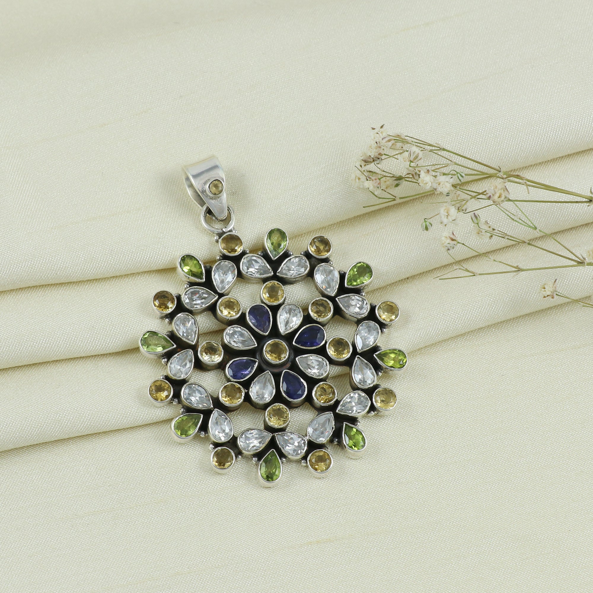 Sterling Silver Gemstone Pendant
