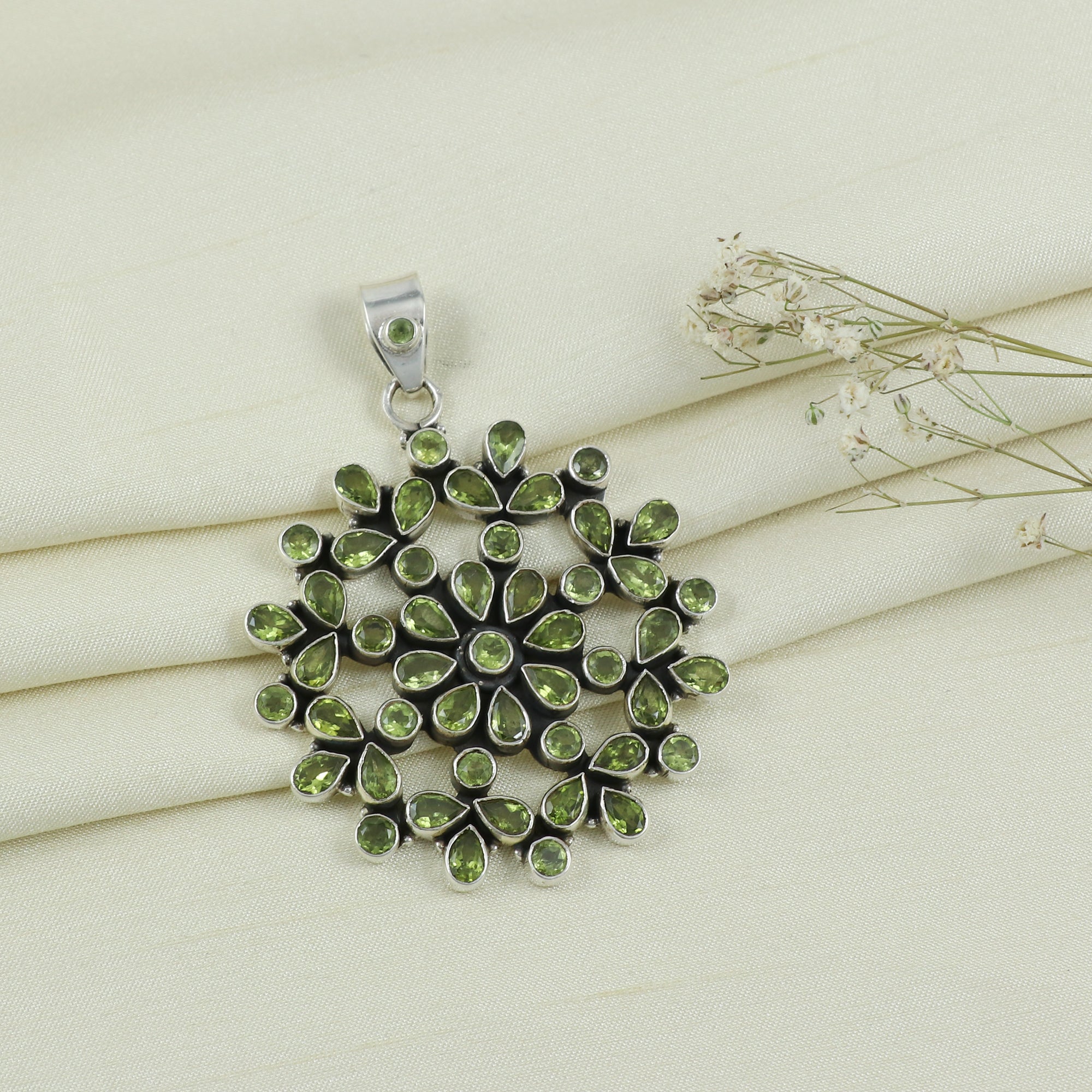 Sterling Silver Gemstone Pendant