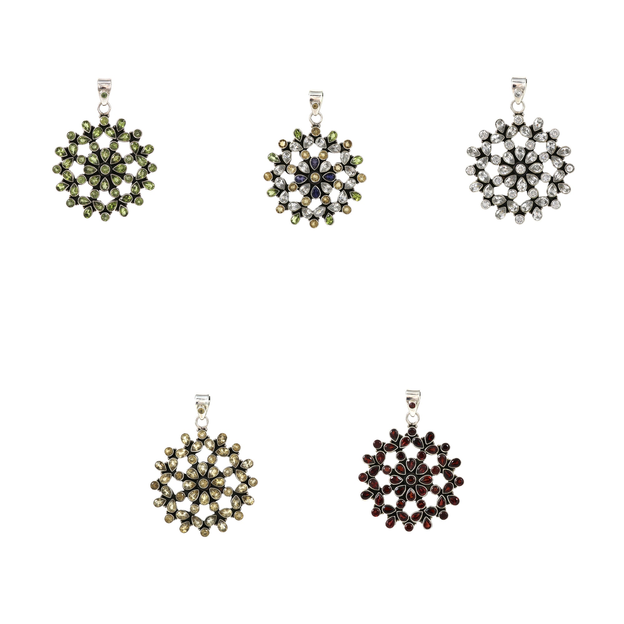 Sterling Silver Gemstone Pendant