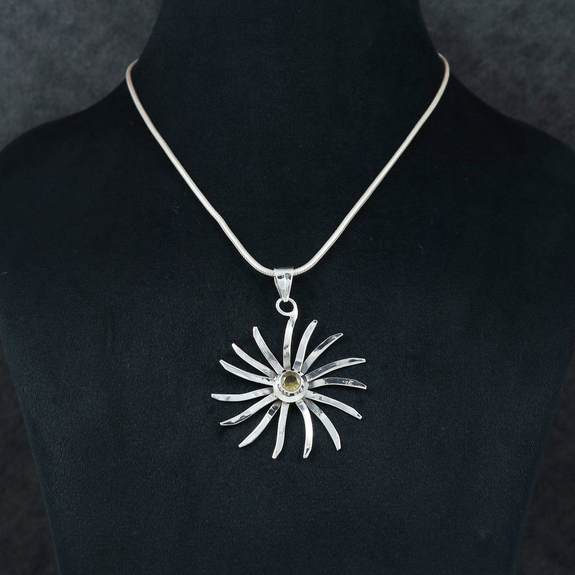 Sterling Silver Gemstone Pendant