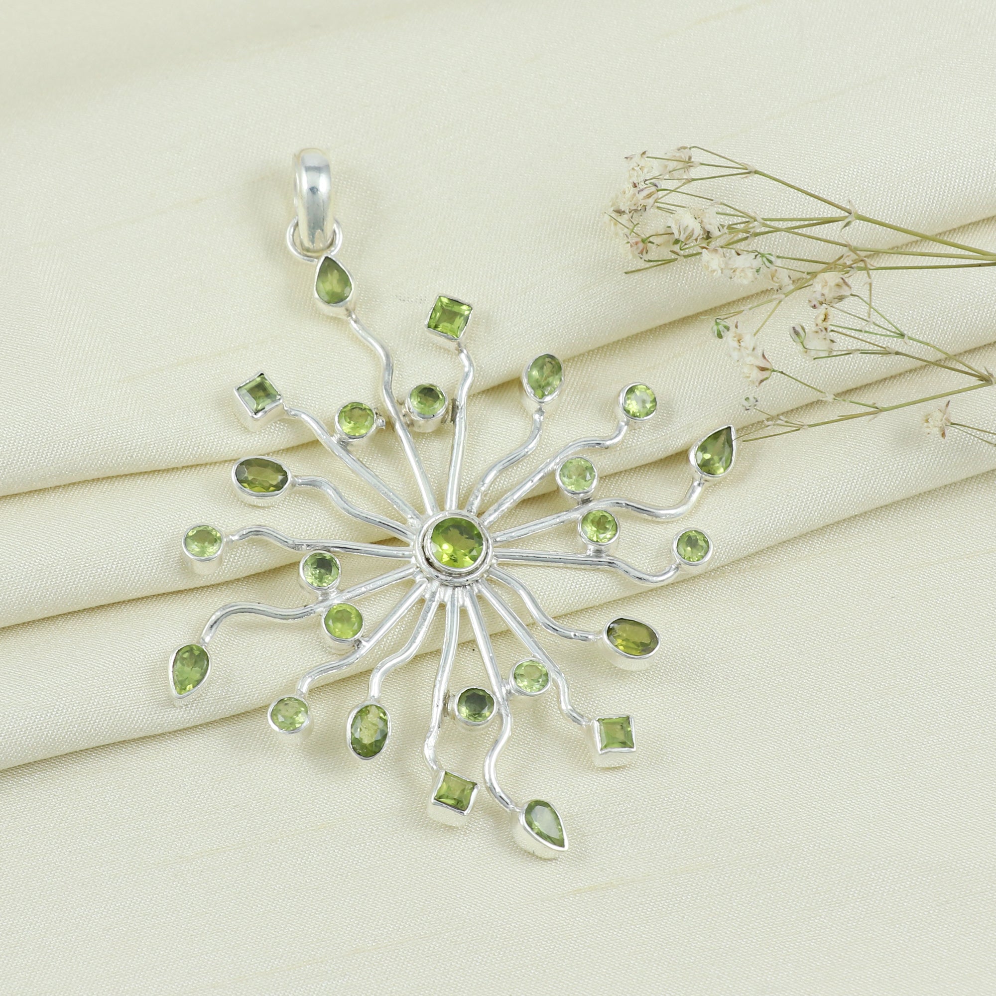 Sterling Silver Gemstone Pendant