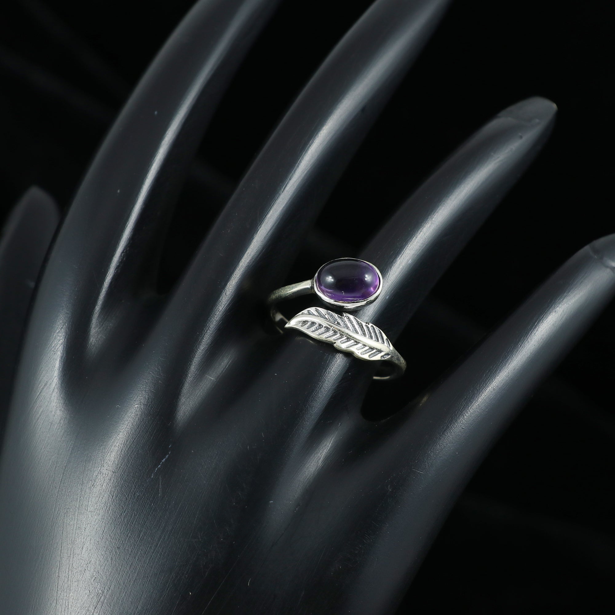 Leaf Gemstone Ring