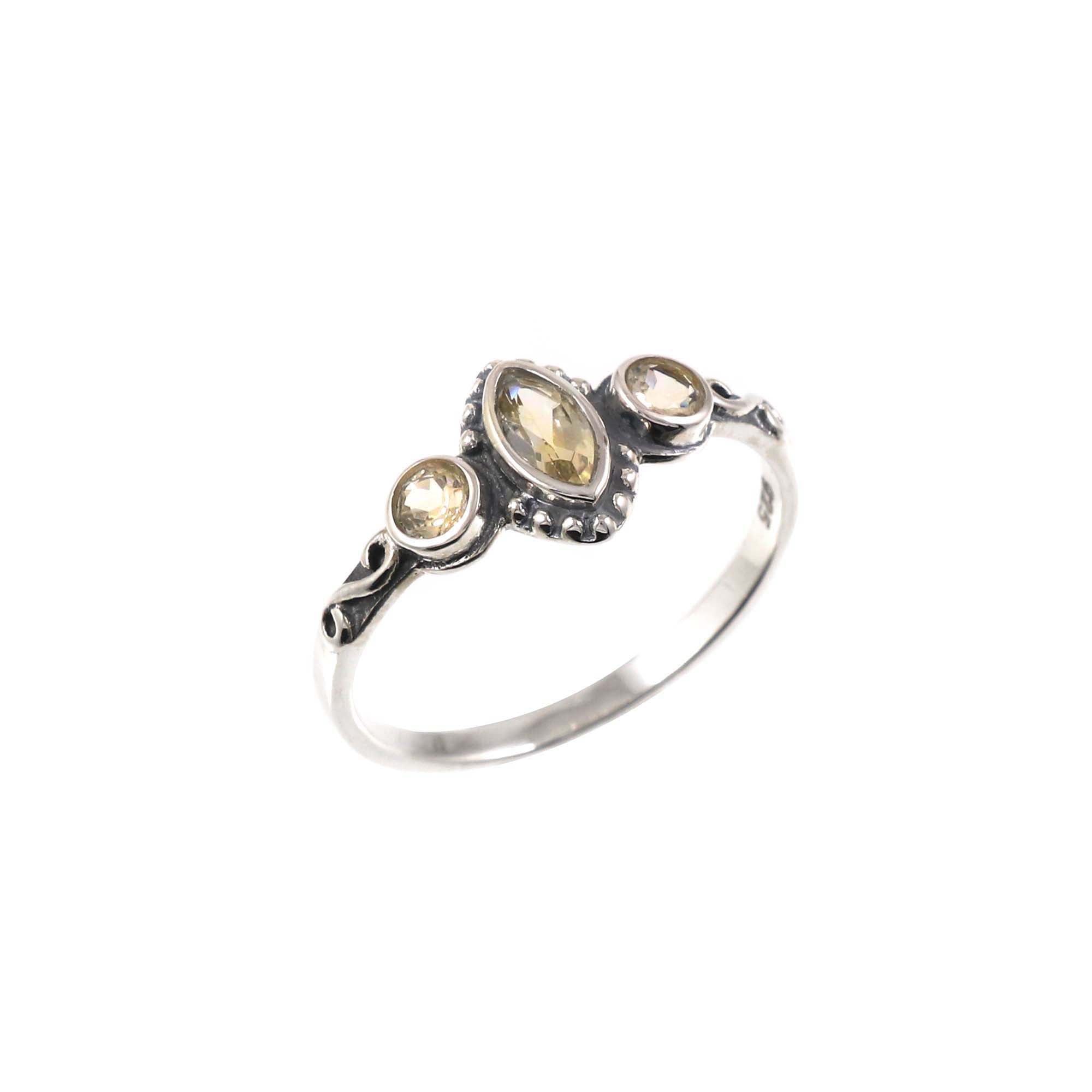 Triple Gemstone Ring