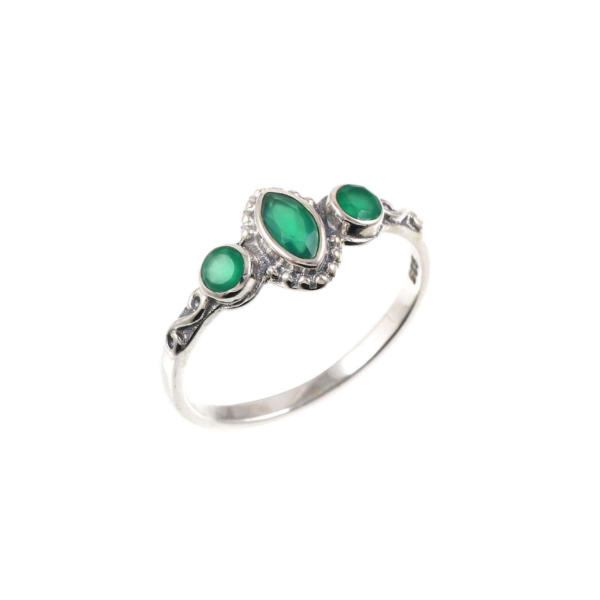Triple Gemstone Ring