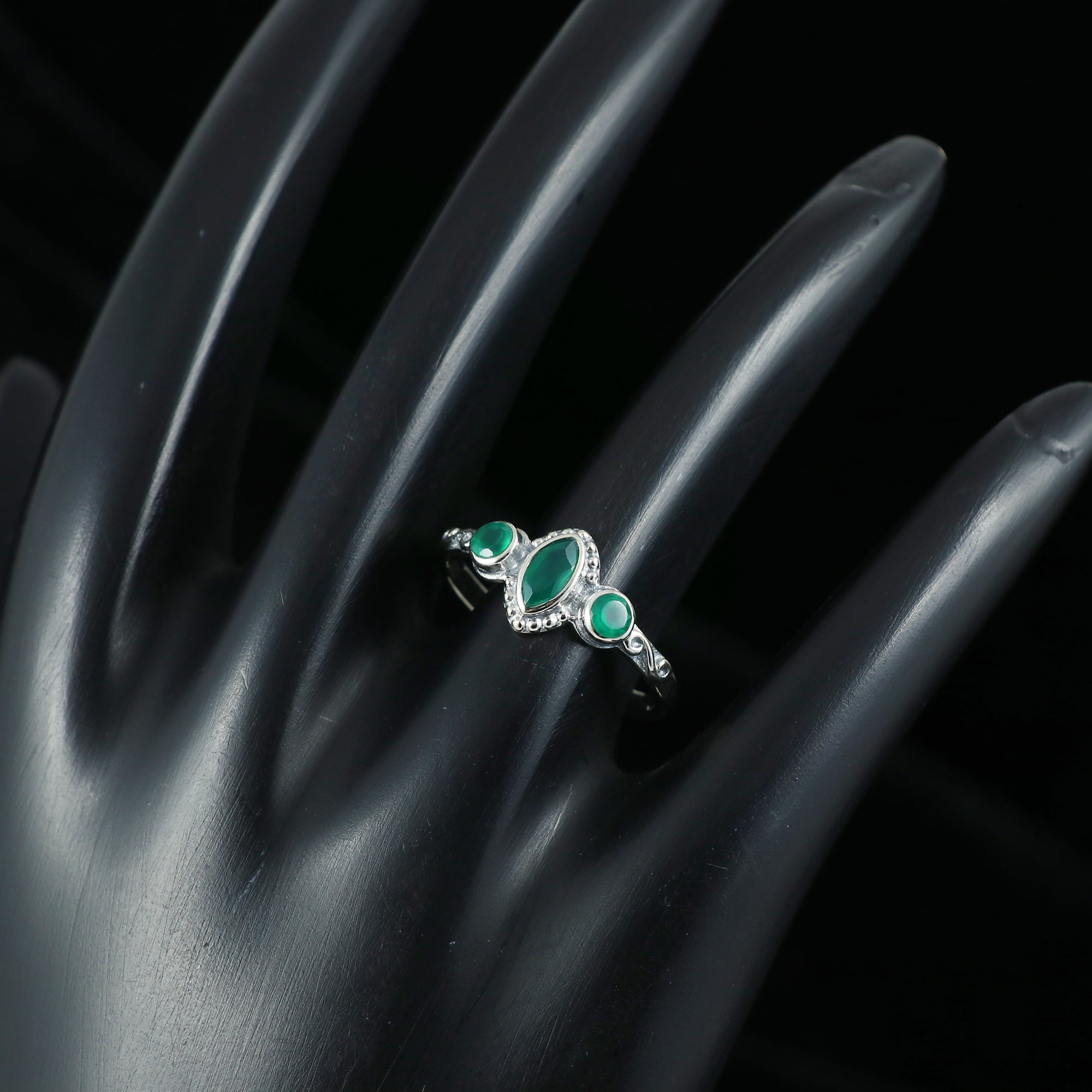 Triple Gemstone Ring