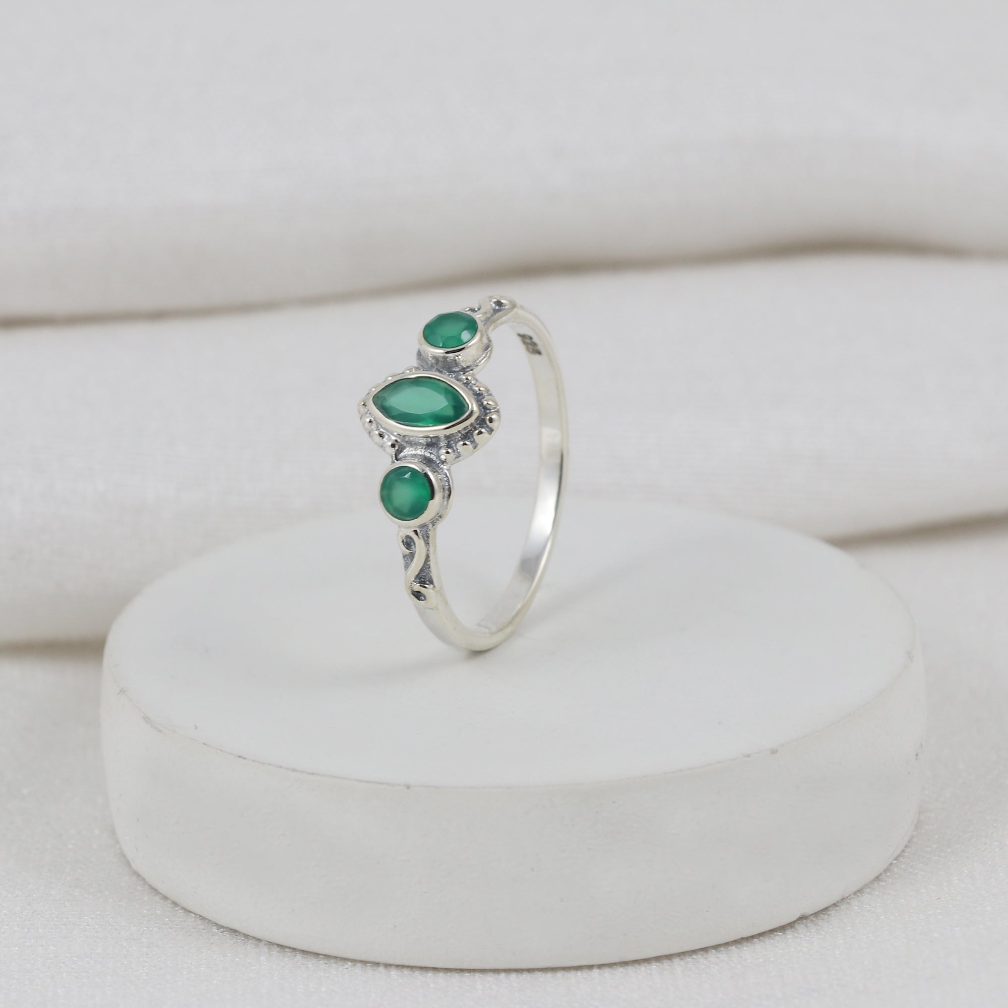 Triple Gemstone Ring