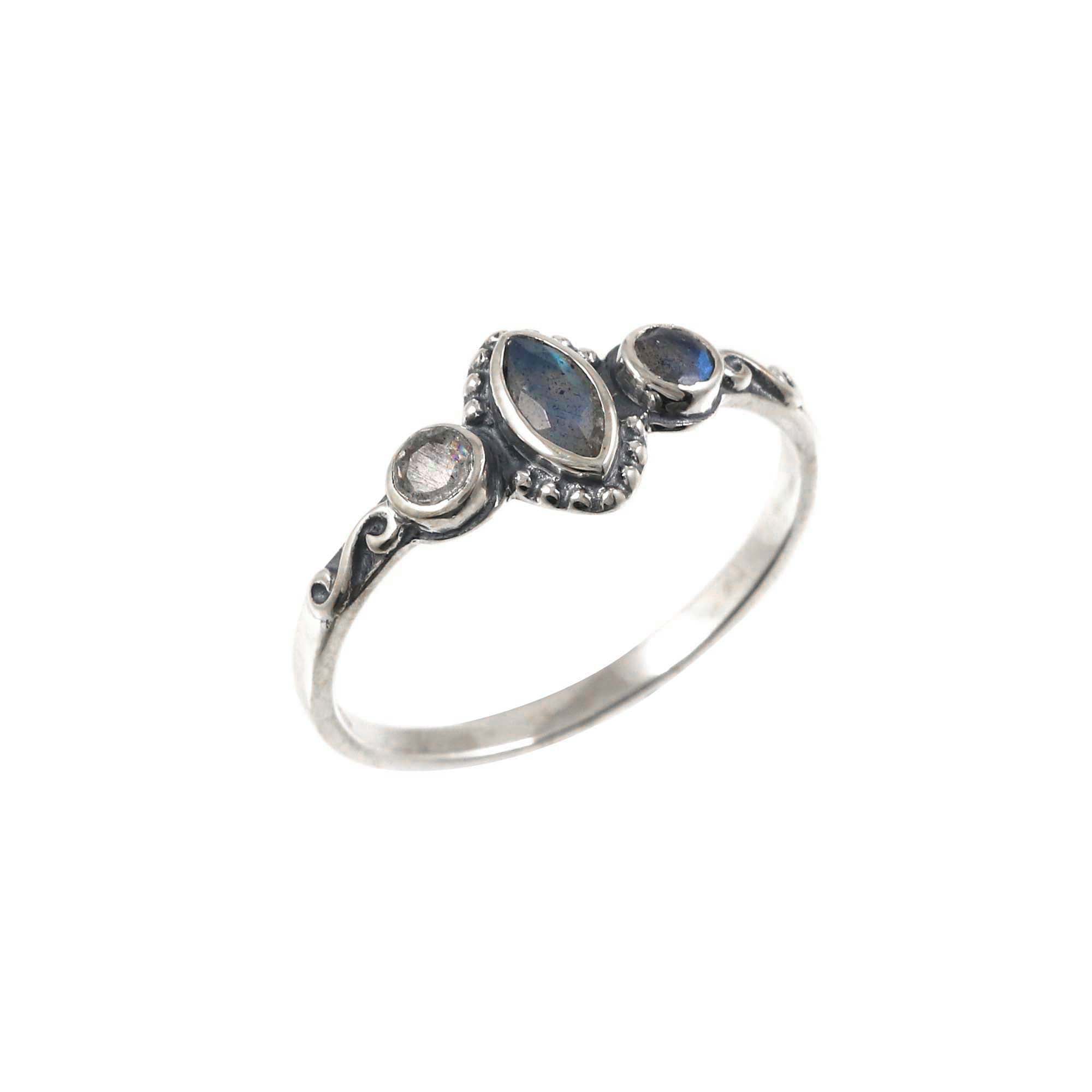 Triple Gemstone Ring