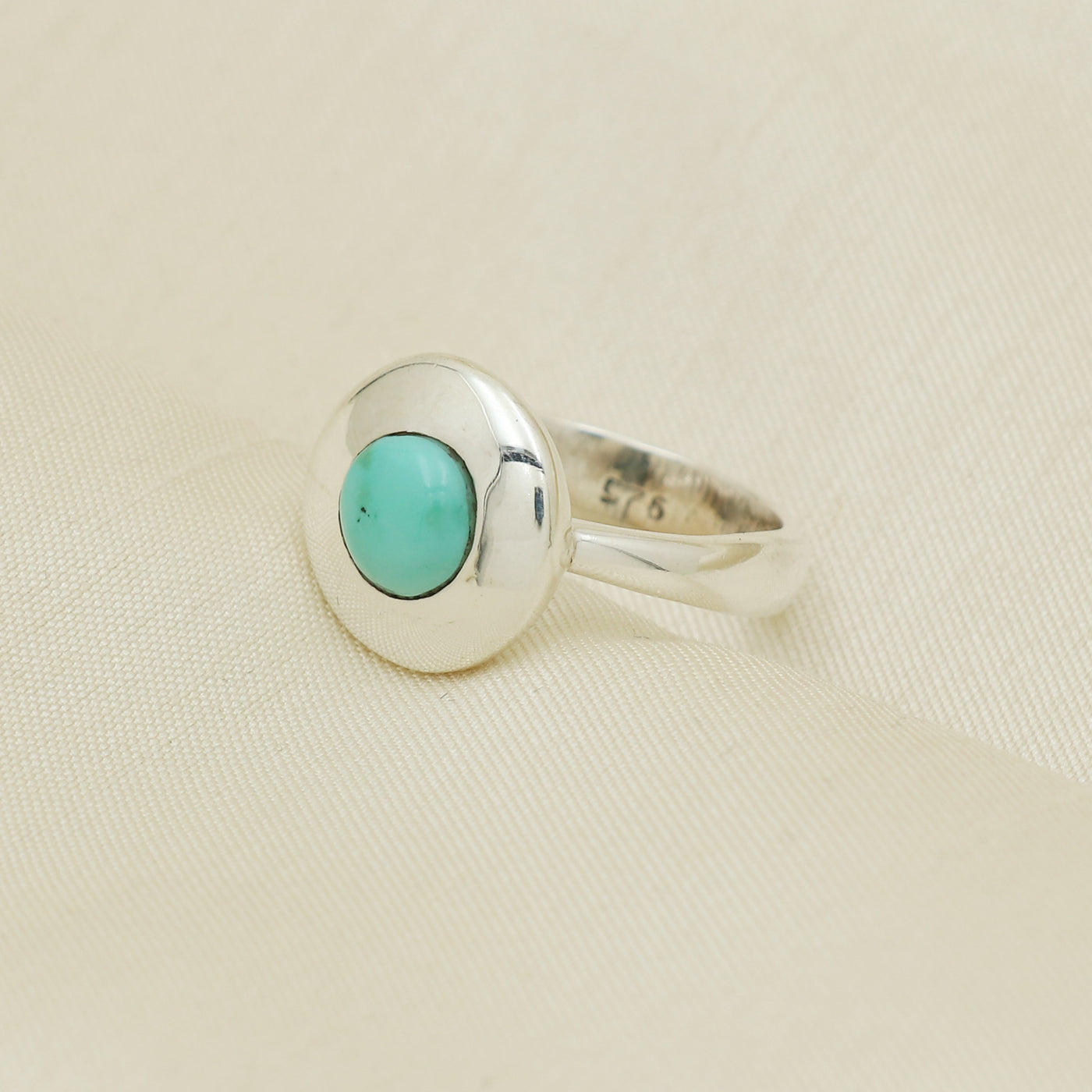 Classic Halo Turquoise Ring