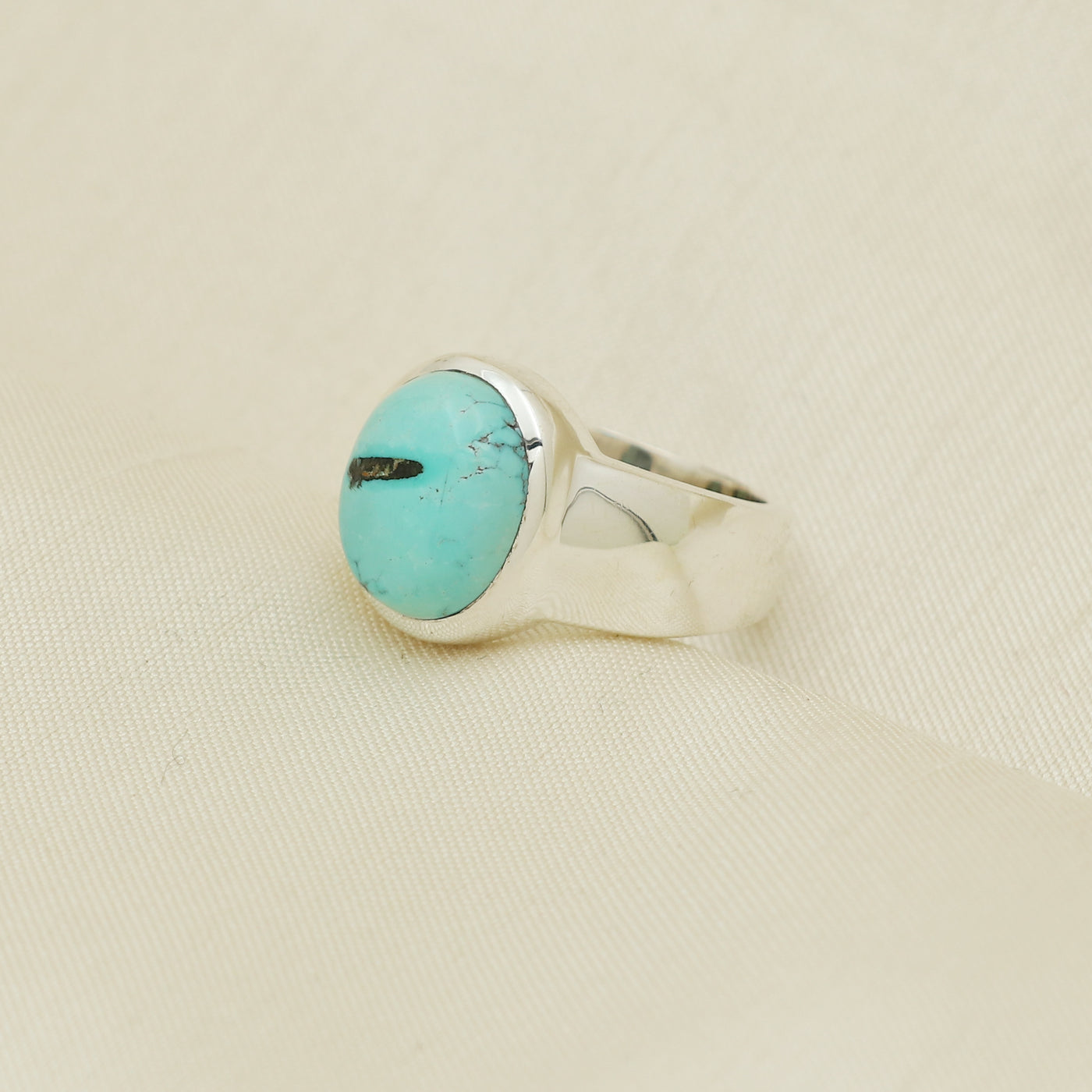 Classic Oval Turquoise Ring