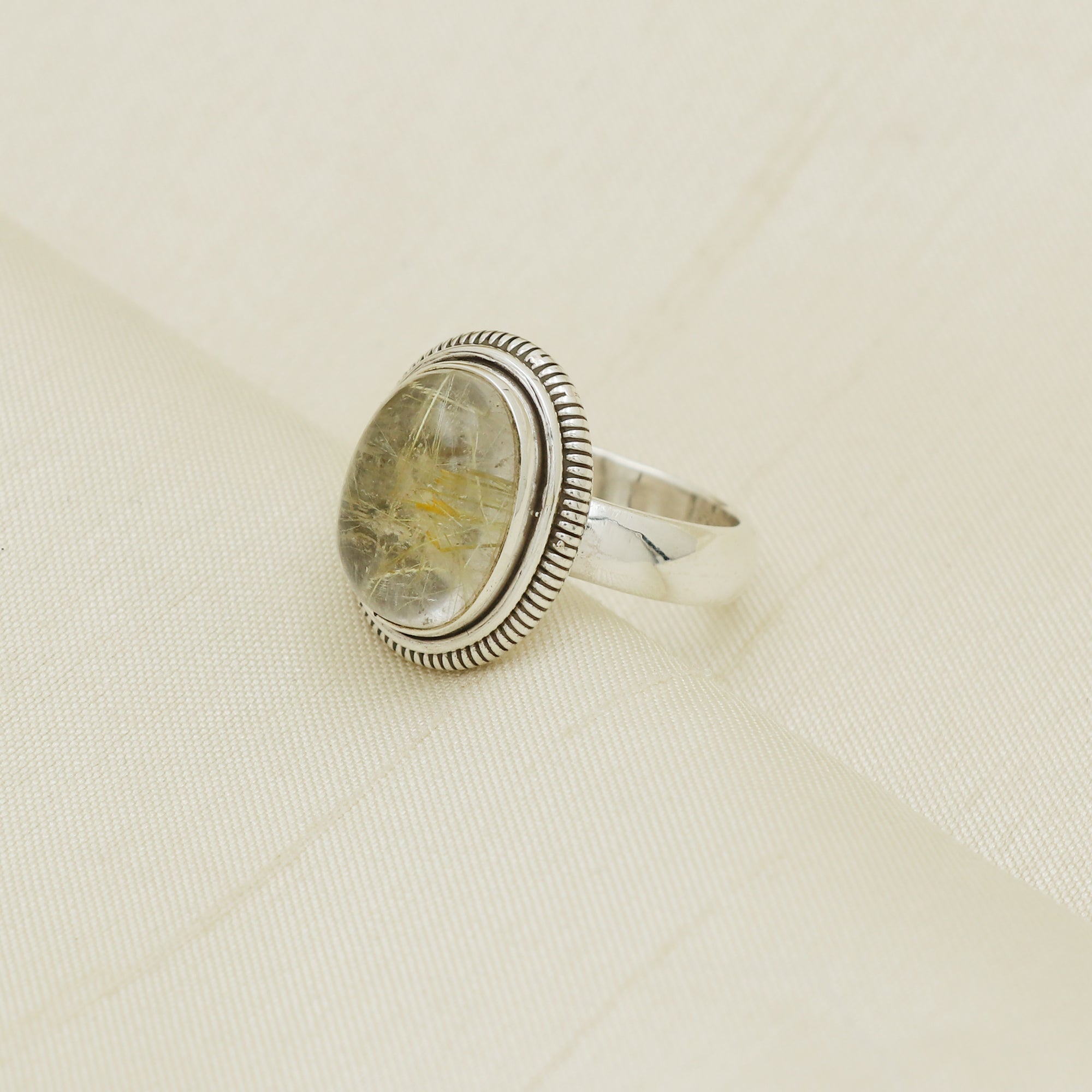 Golden Rutile Ring
