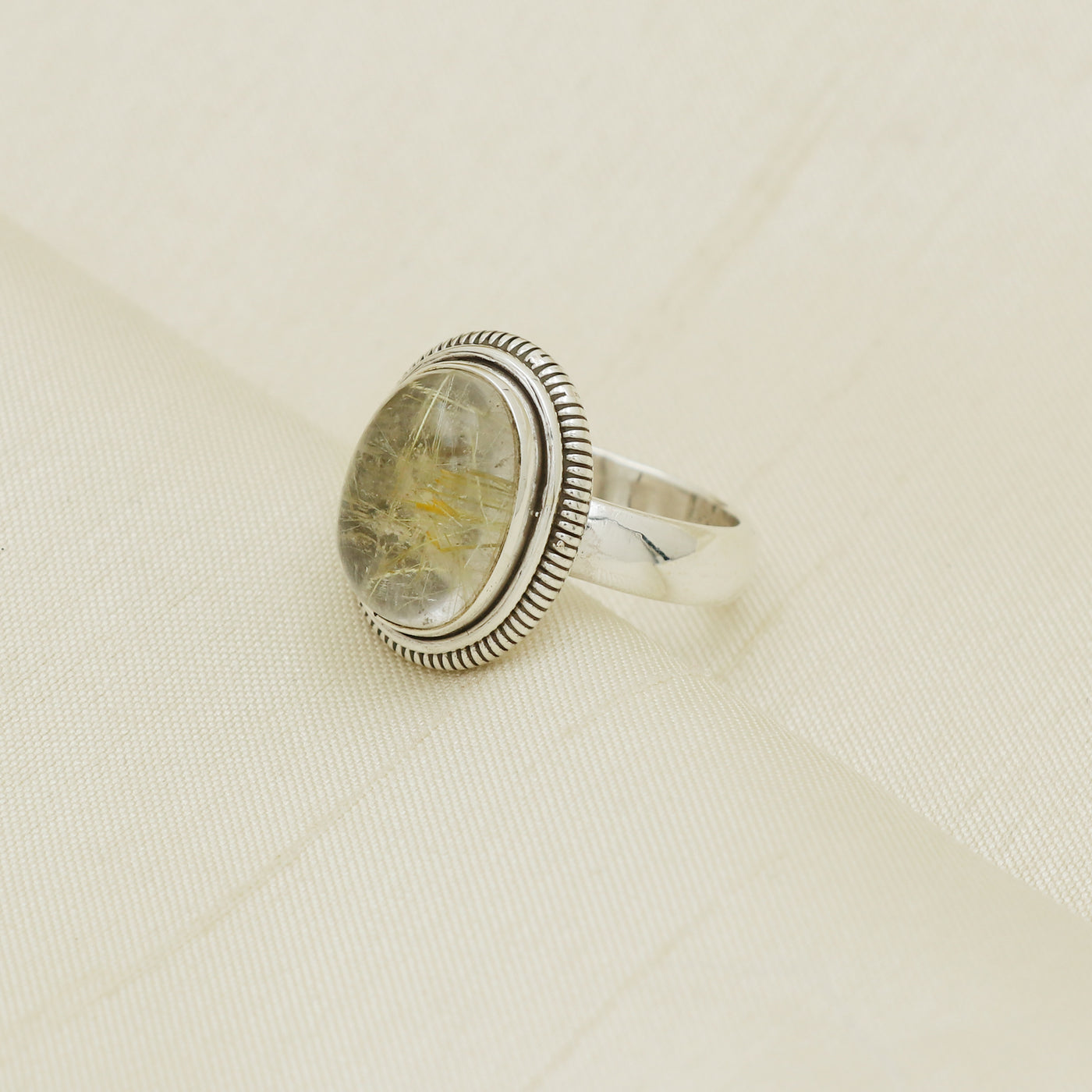 Golden Rutile Ring