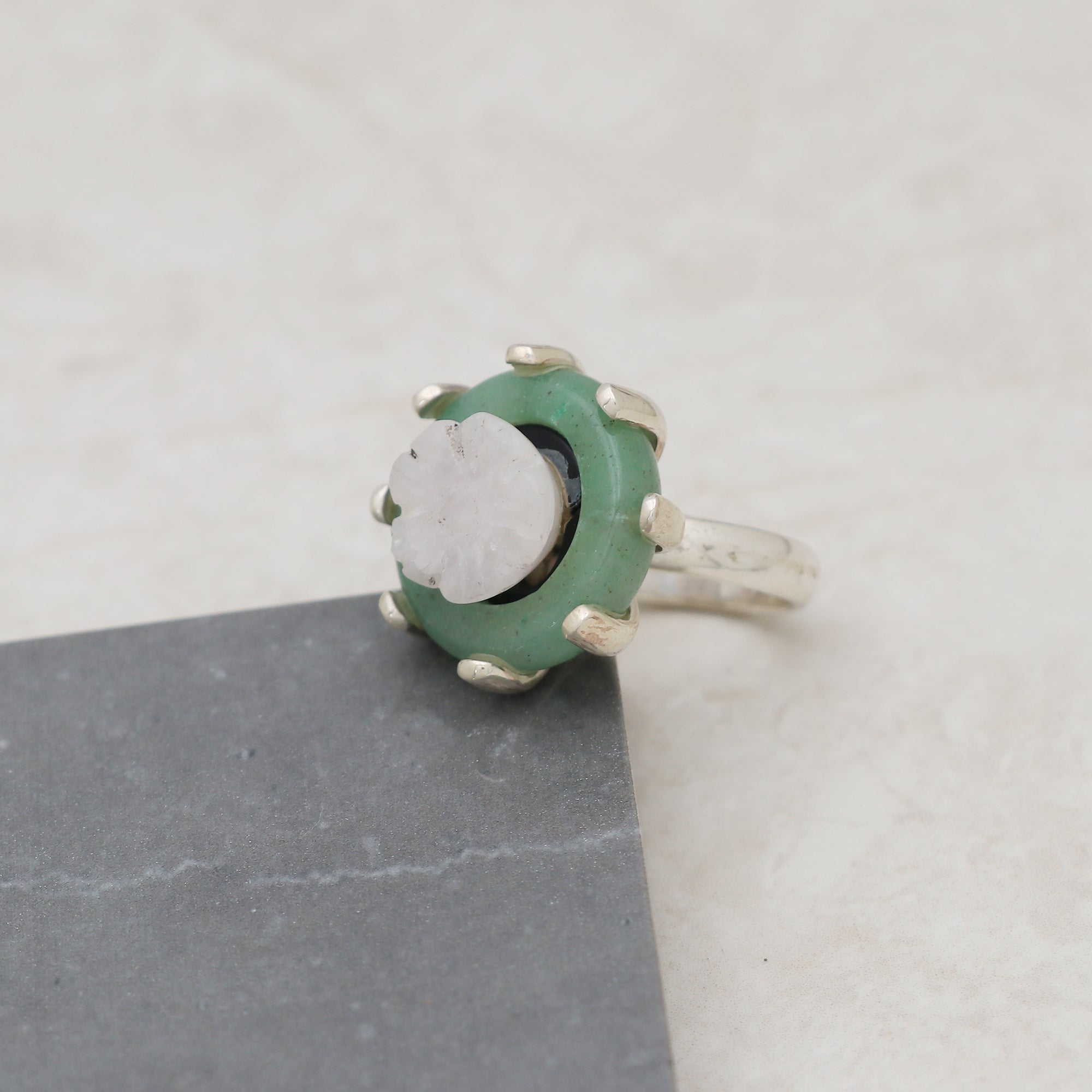 Earth Aquamarine Ring