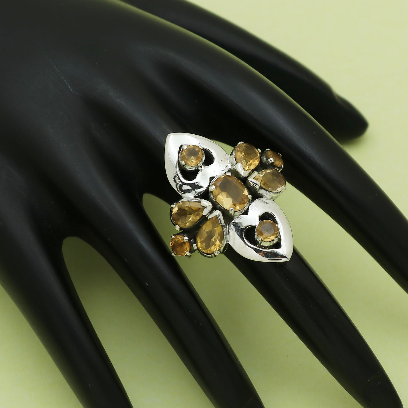 Maya Citrine Ring
