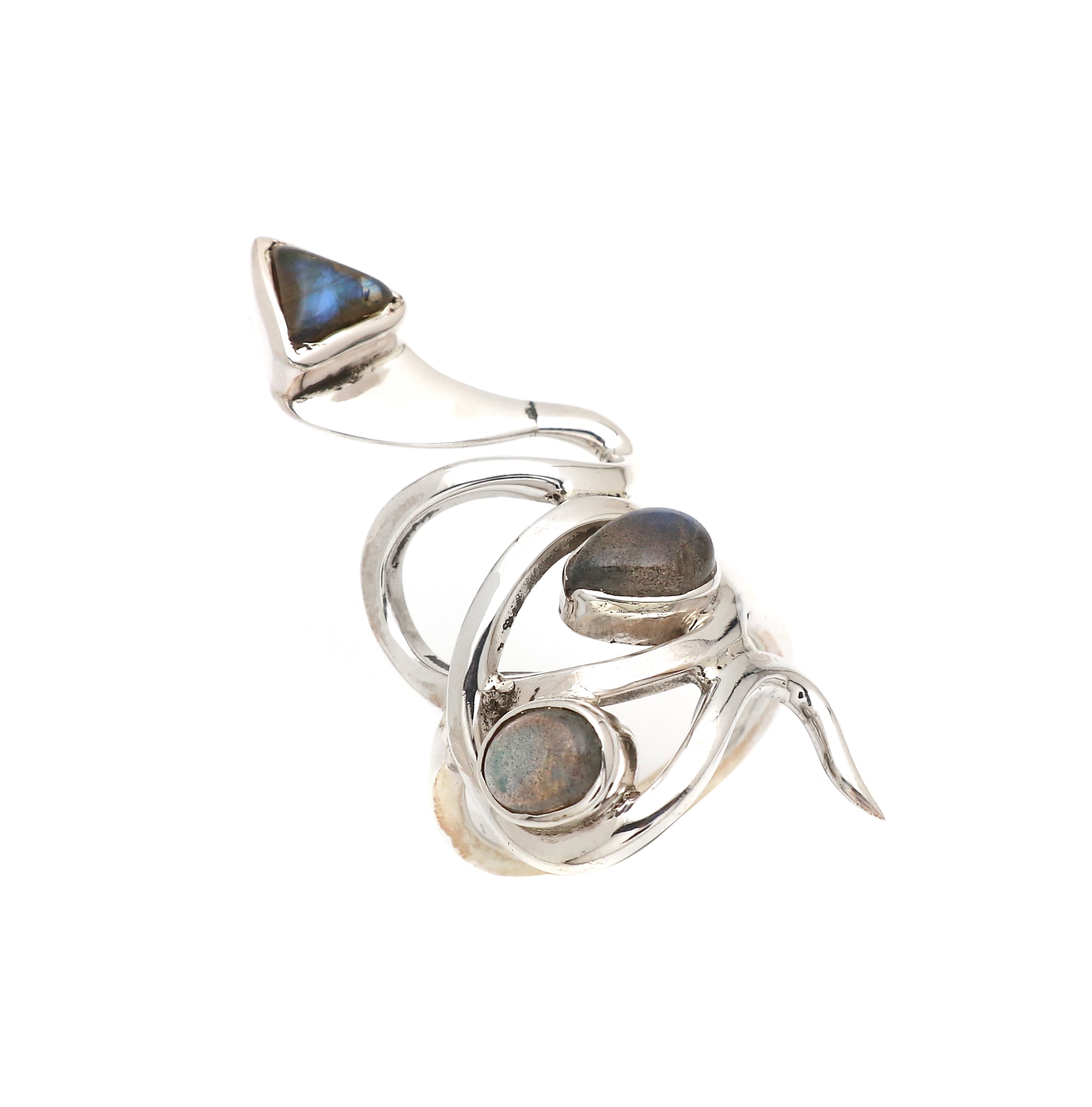 Snake Labradorite Ring