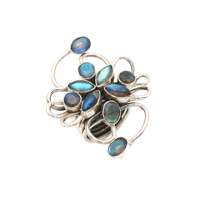 Springy Labradorite Ring