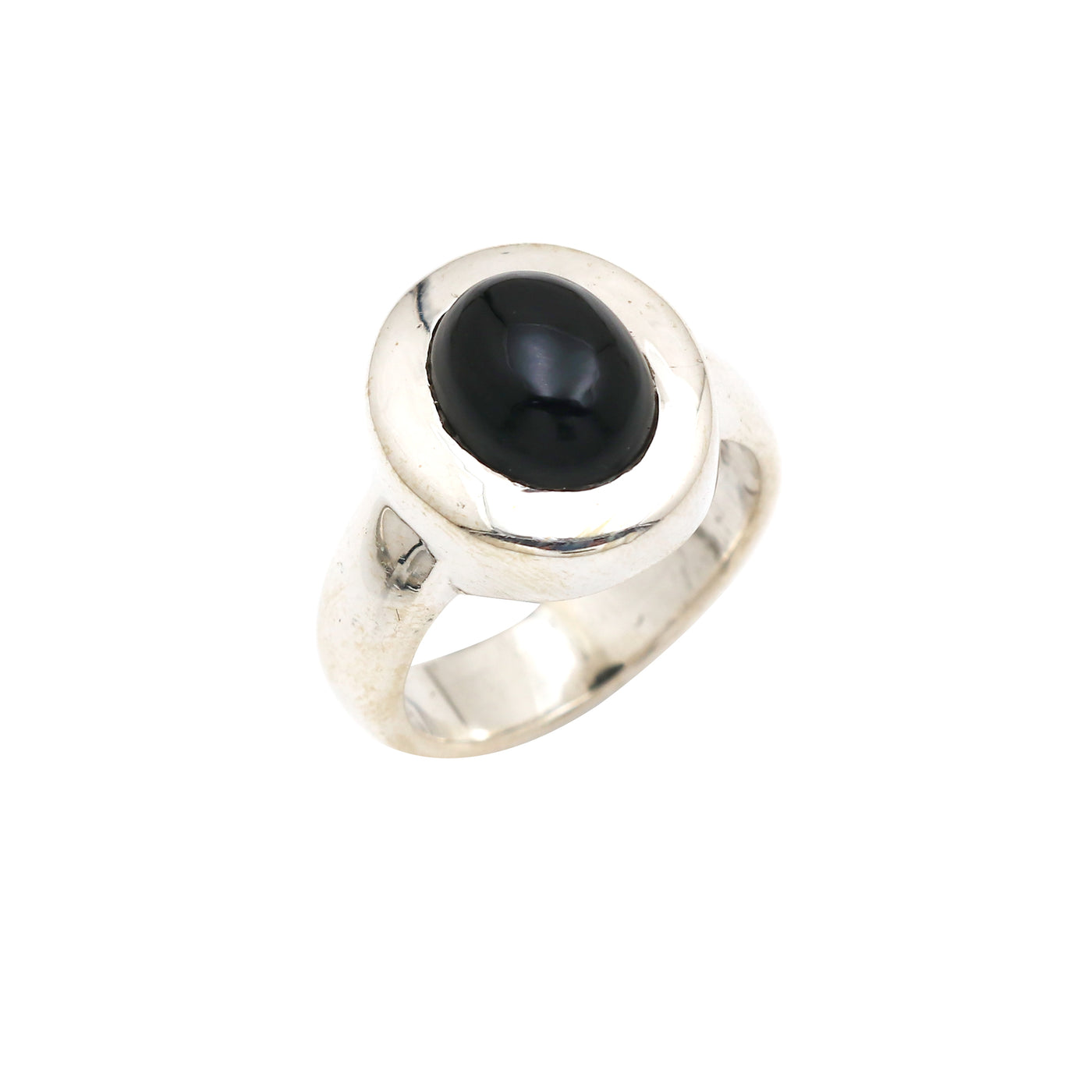 Oval Black Onyx Ring