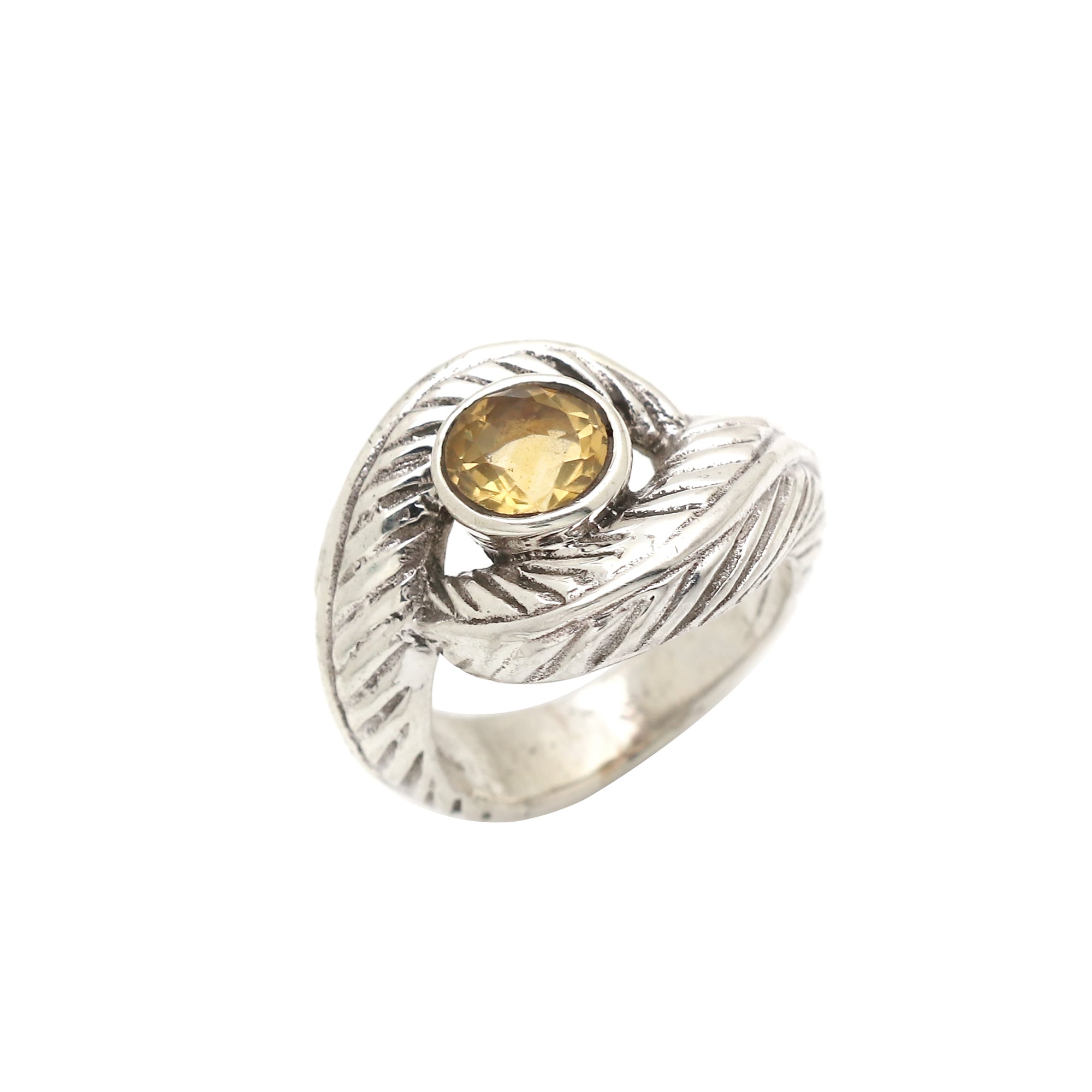 Evil Eye Citrine Ring
