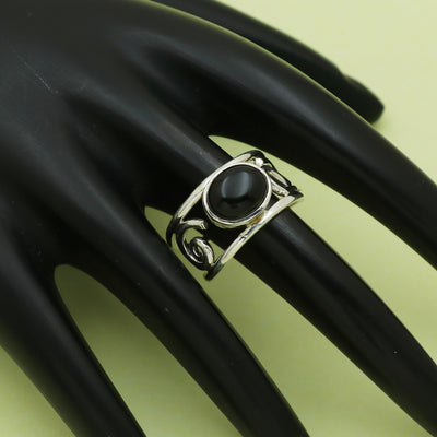 Aaru Black Onyx Ring
