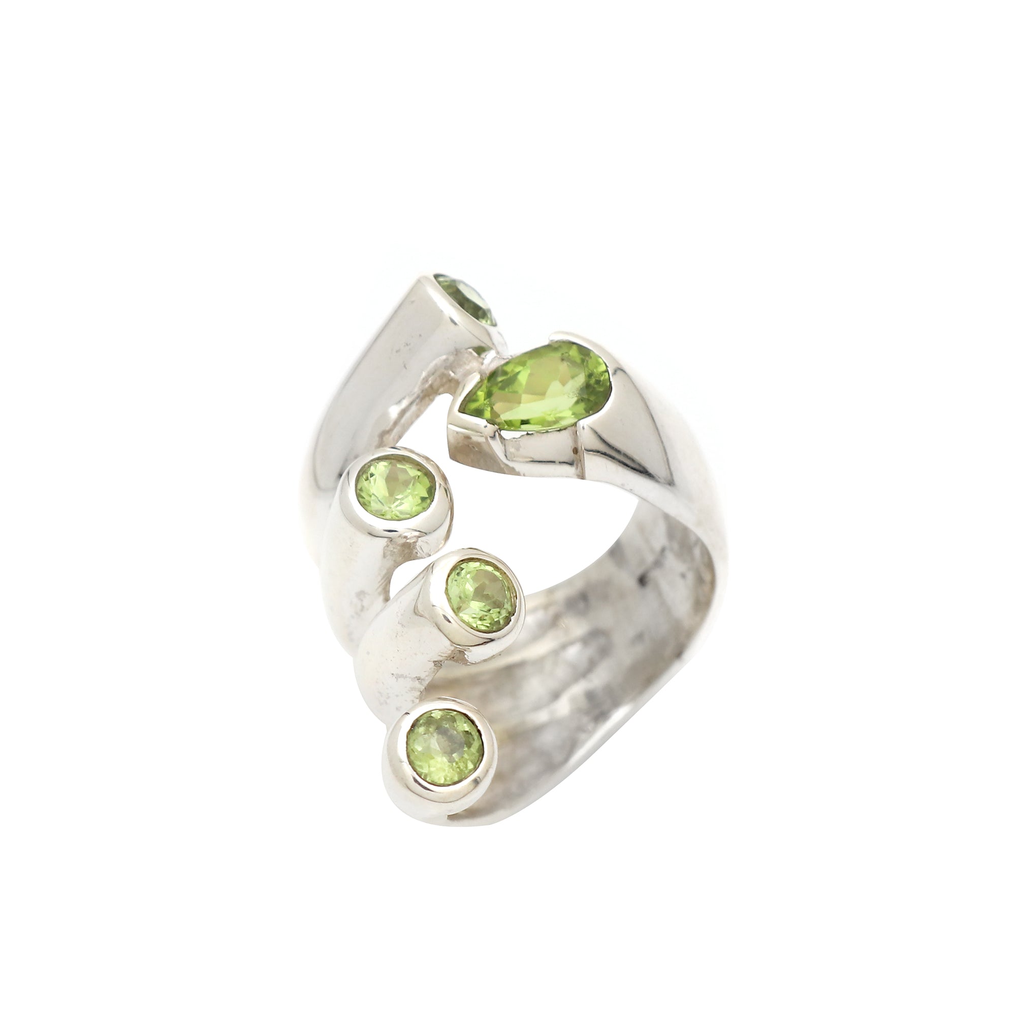 Hand Peridot Ring