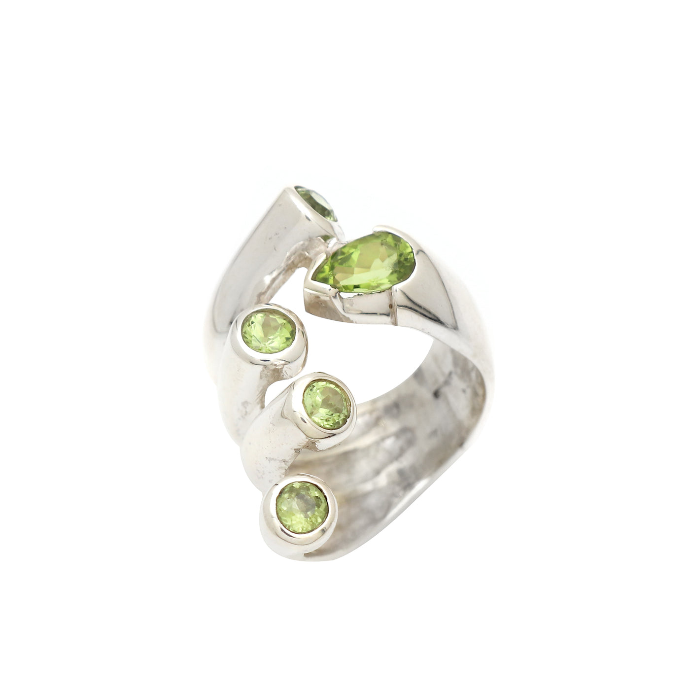 Hand Peridot Ring