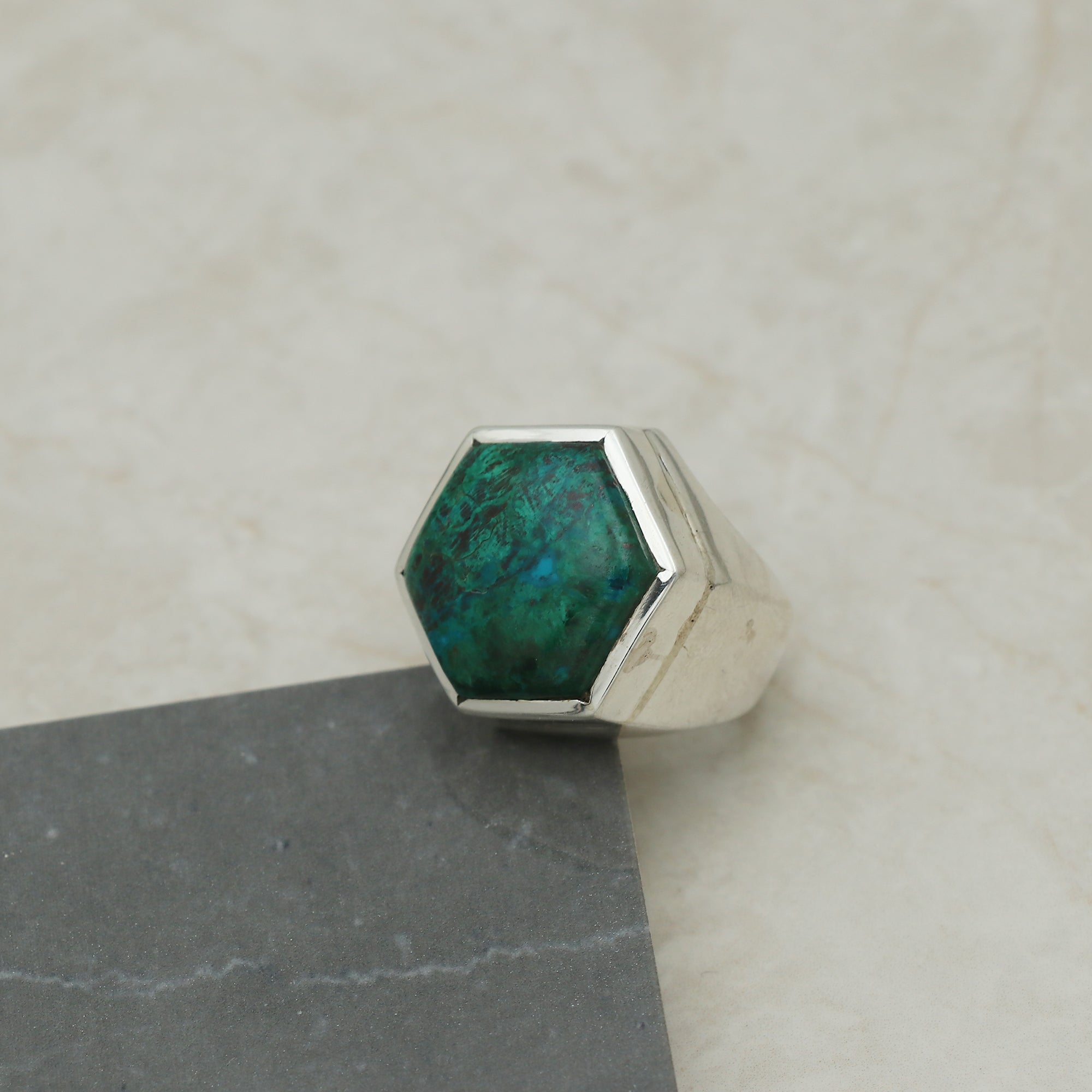 Bold Chic Chrysocolla Ring