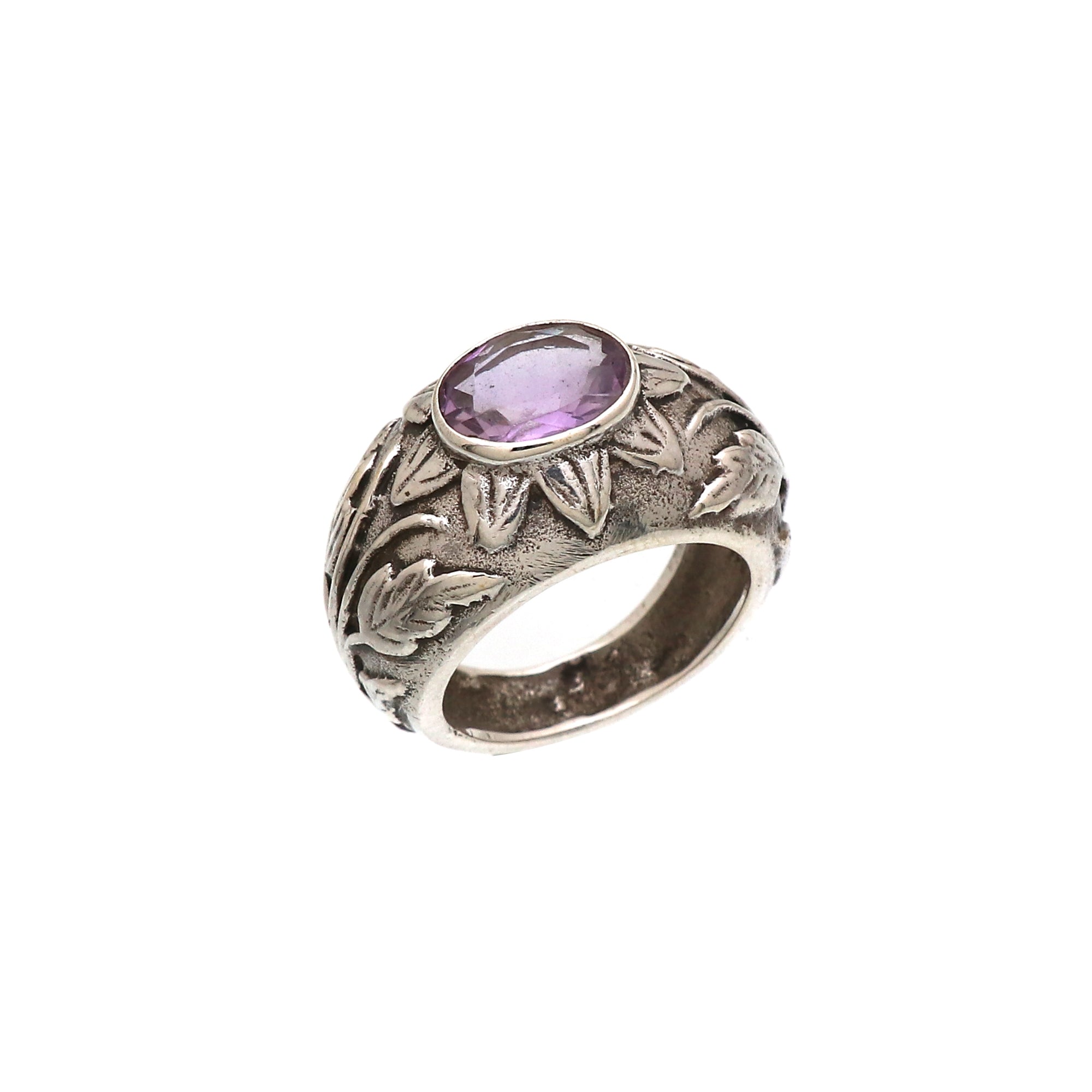 Flowery Gemstone Ring