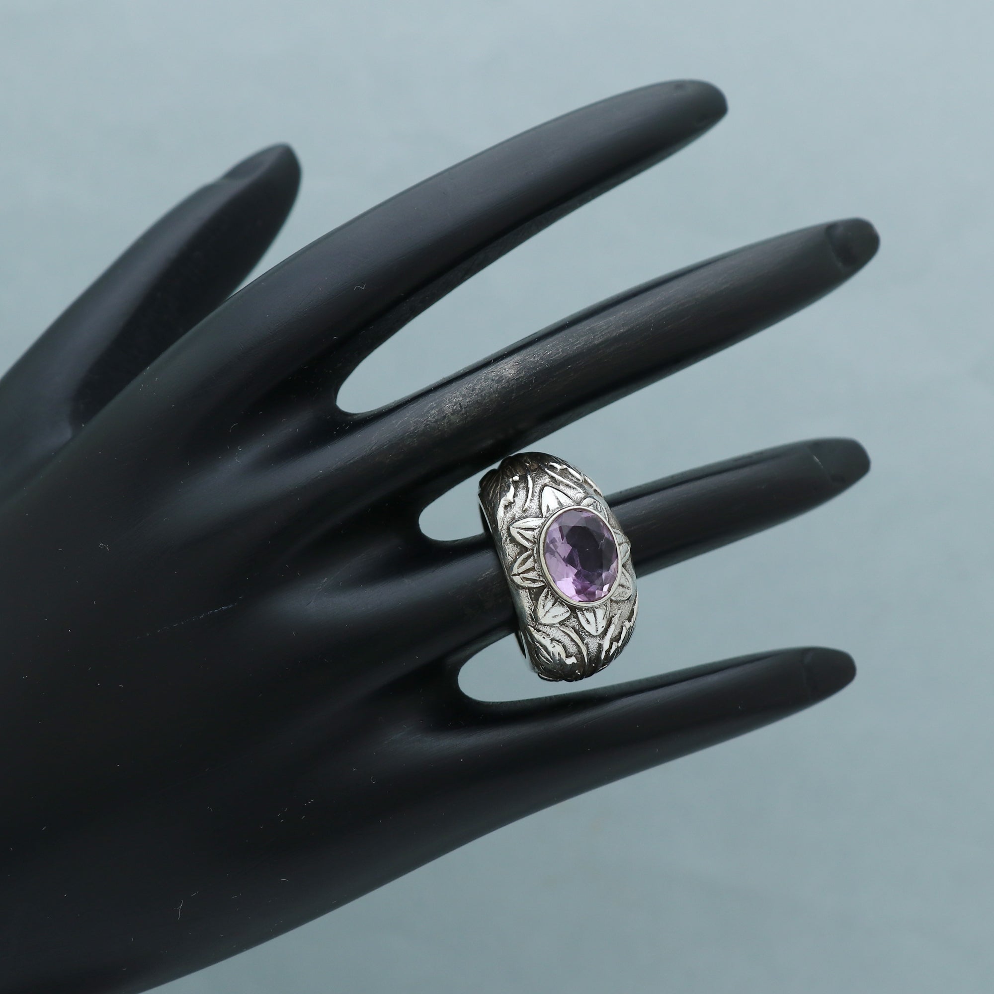 Flowery Gemstone Ring
