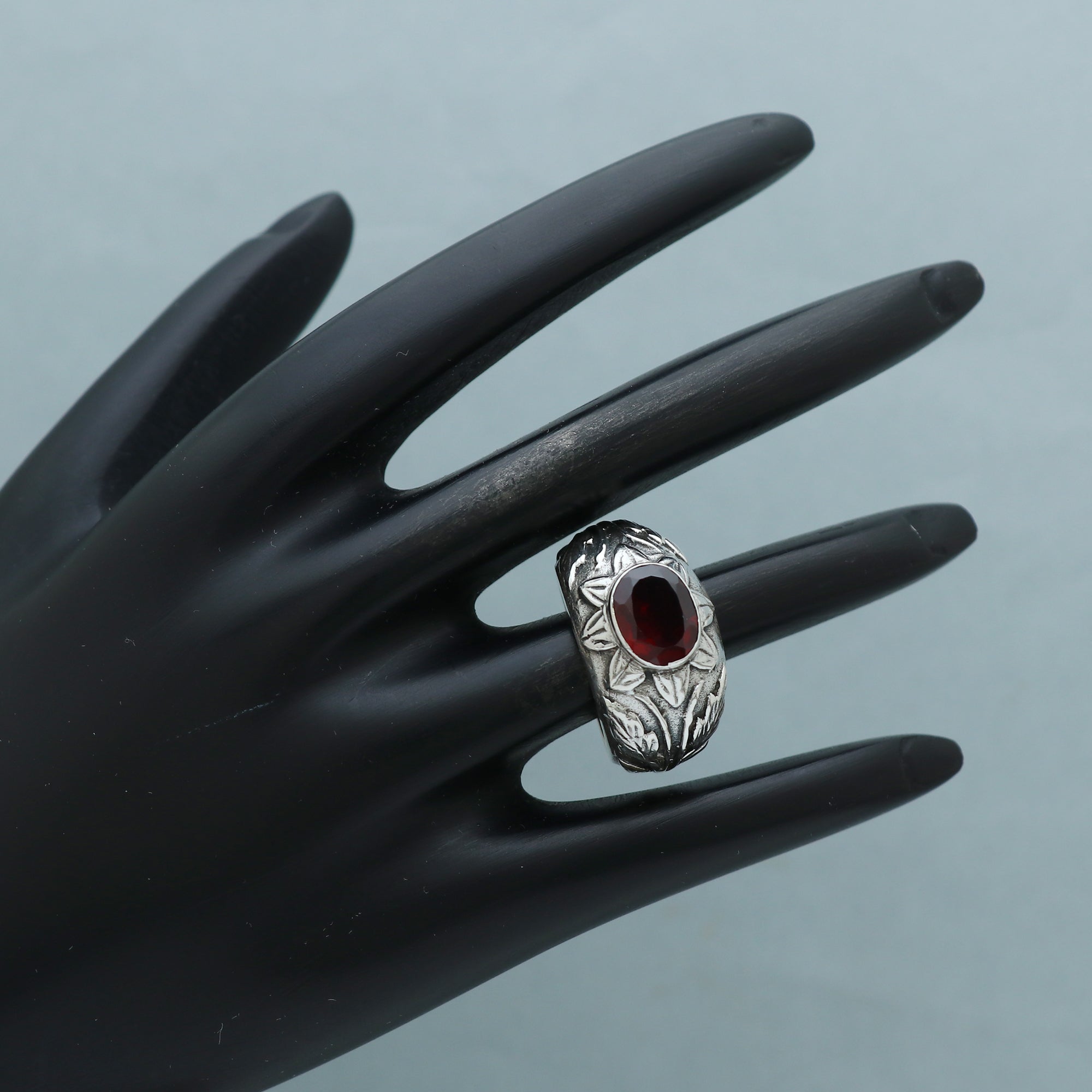 Flowery Gemstone Ring