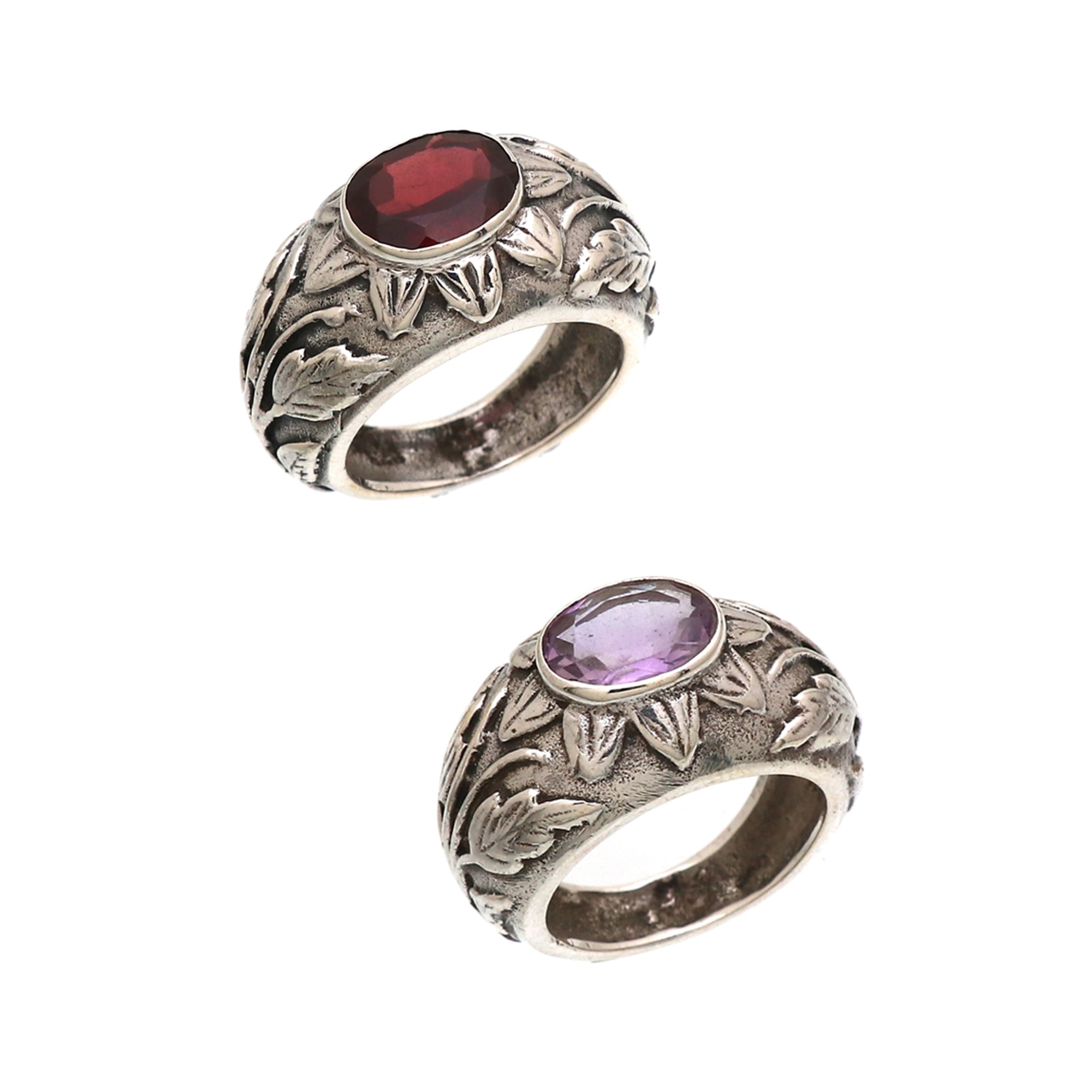 Flowery Gemstone Ring