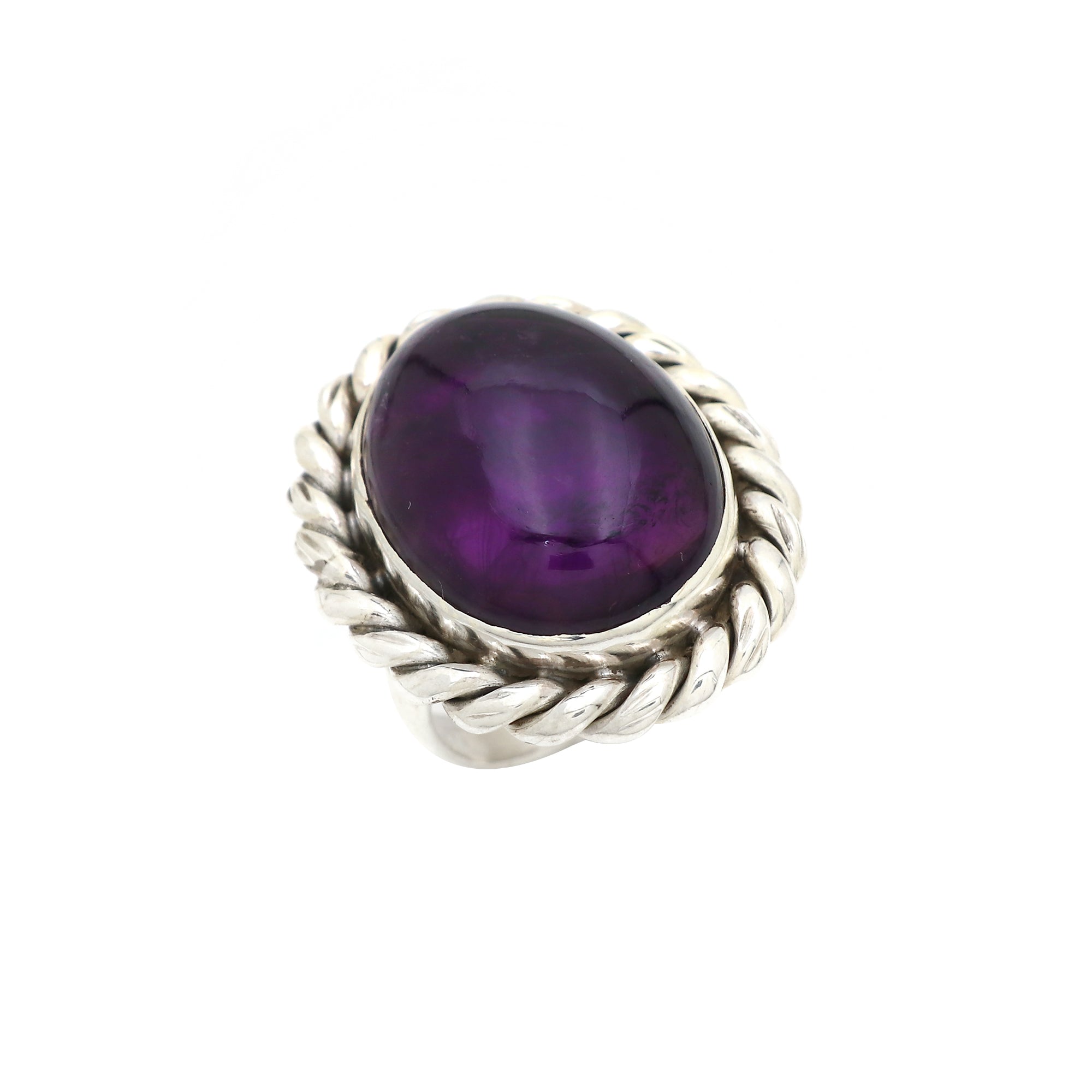 Rope Amethyst Ring