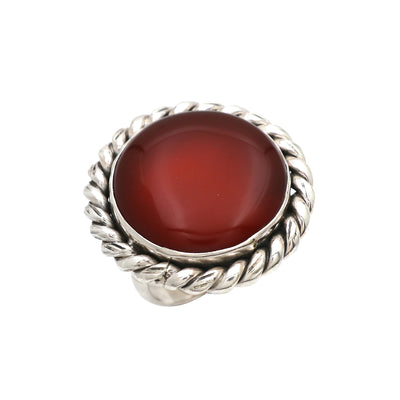 Rope Red Onyx Ring