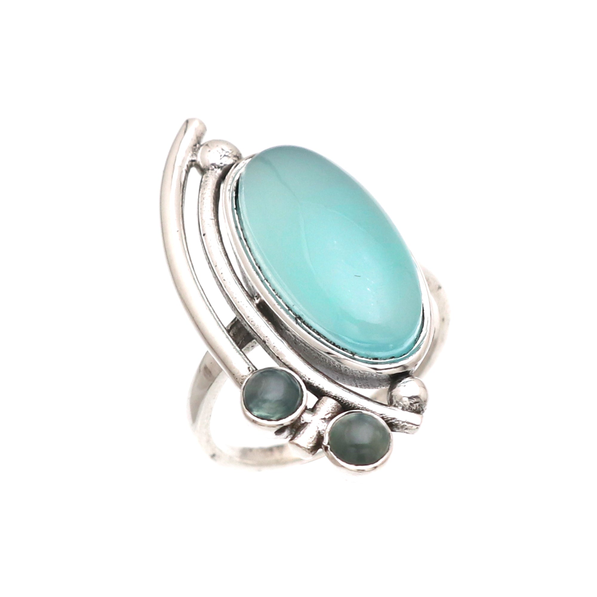 Triple Gemstone Ring
