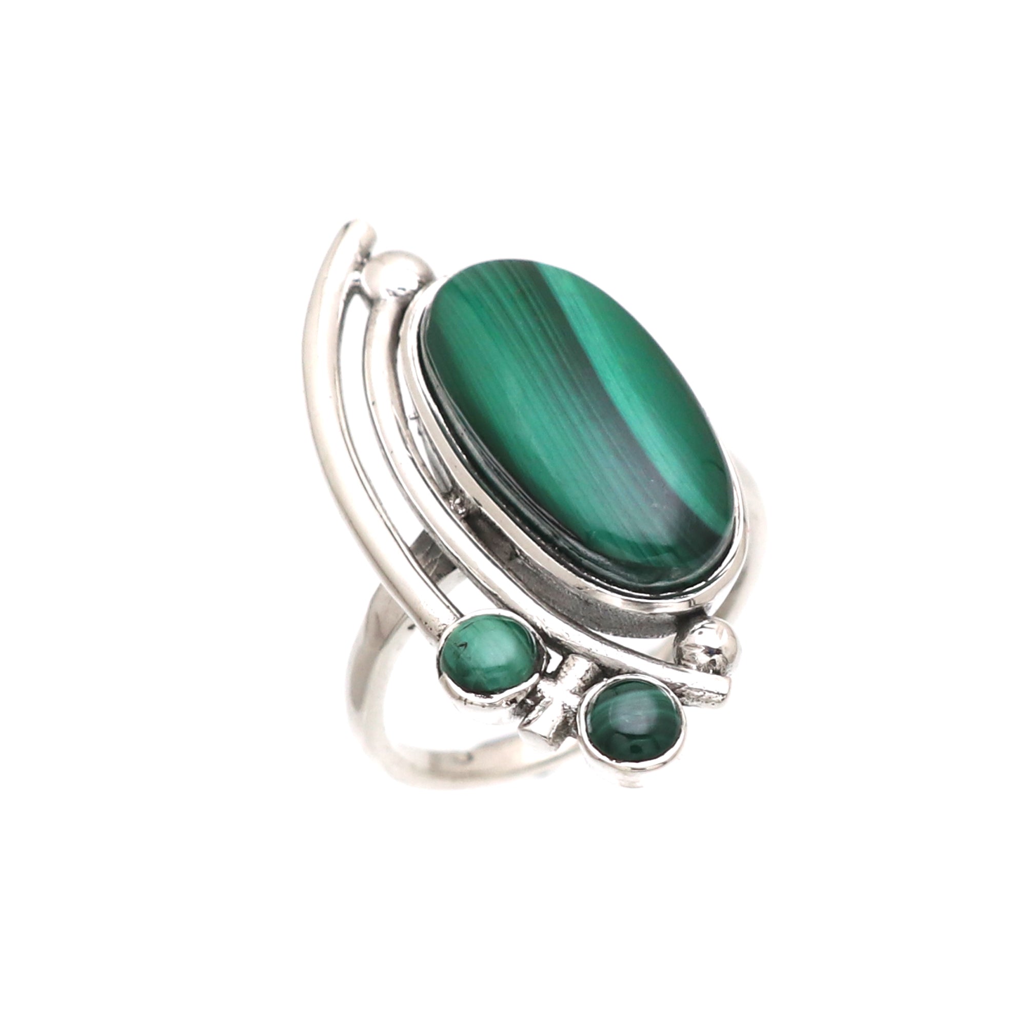 Triple Gemstone Ring