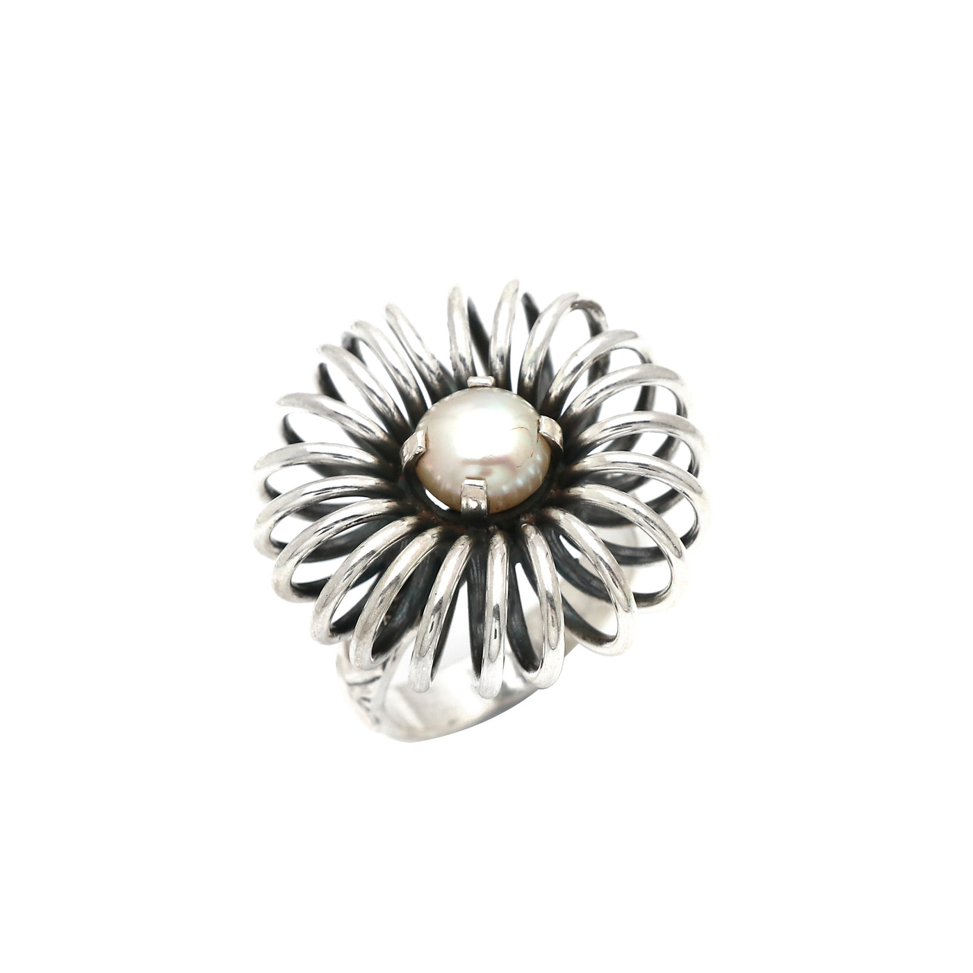 Sunflower Pearl Ring