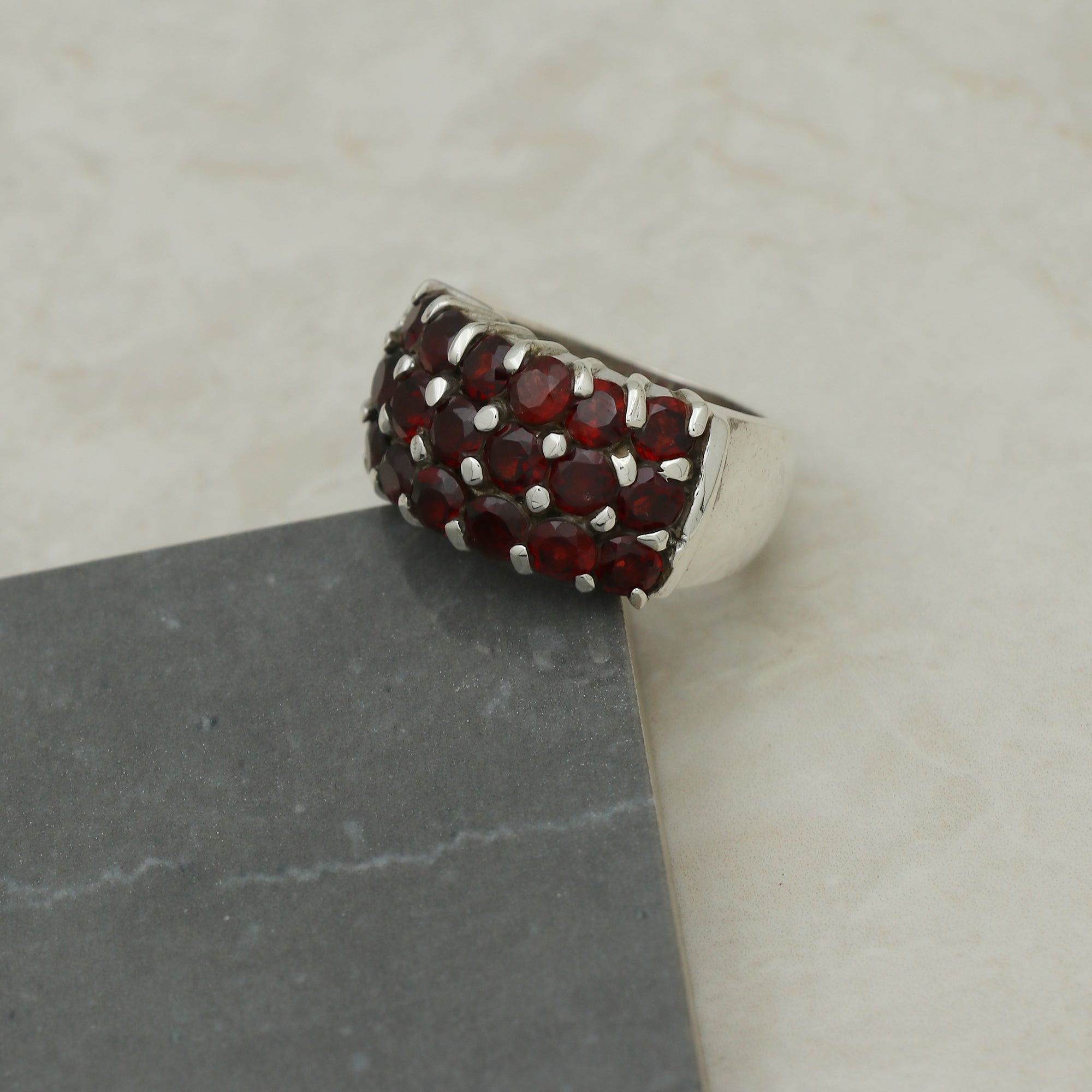Georgio Garnet Ring