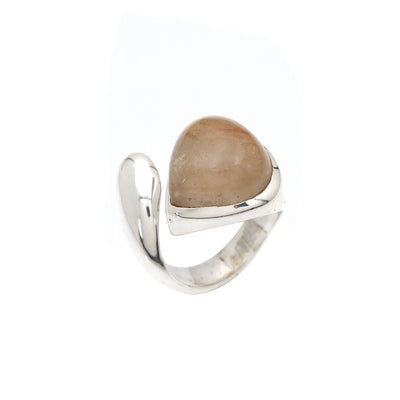 Classic Twisted Love Golden Rutile Ring