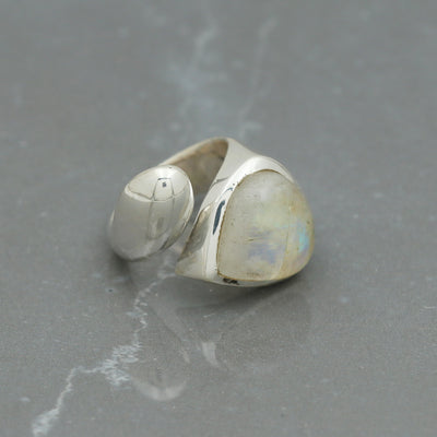 Classic Twisted Love Moonstone Ring