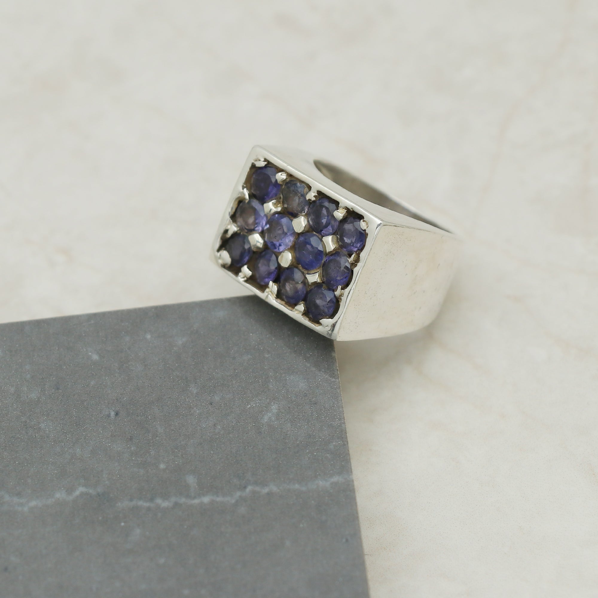 Boho Iolite Ring