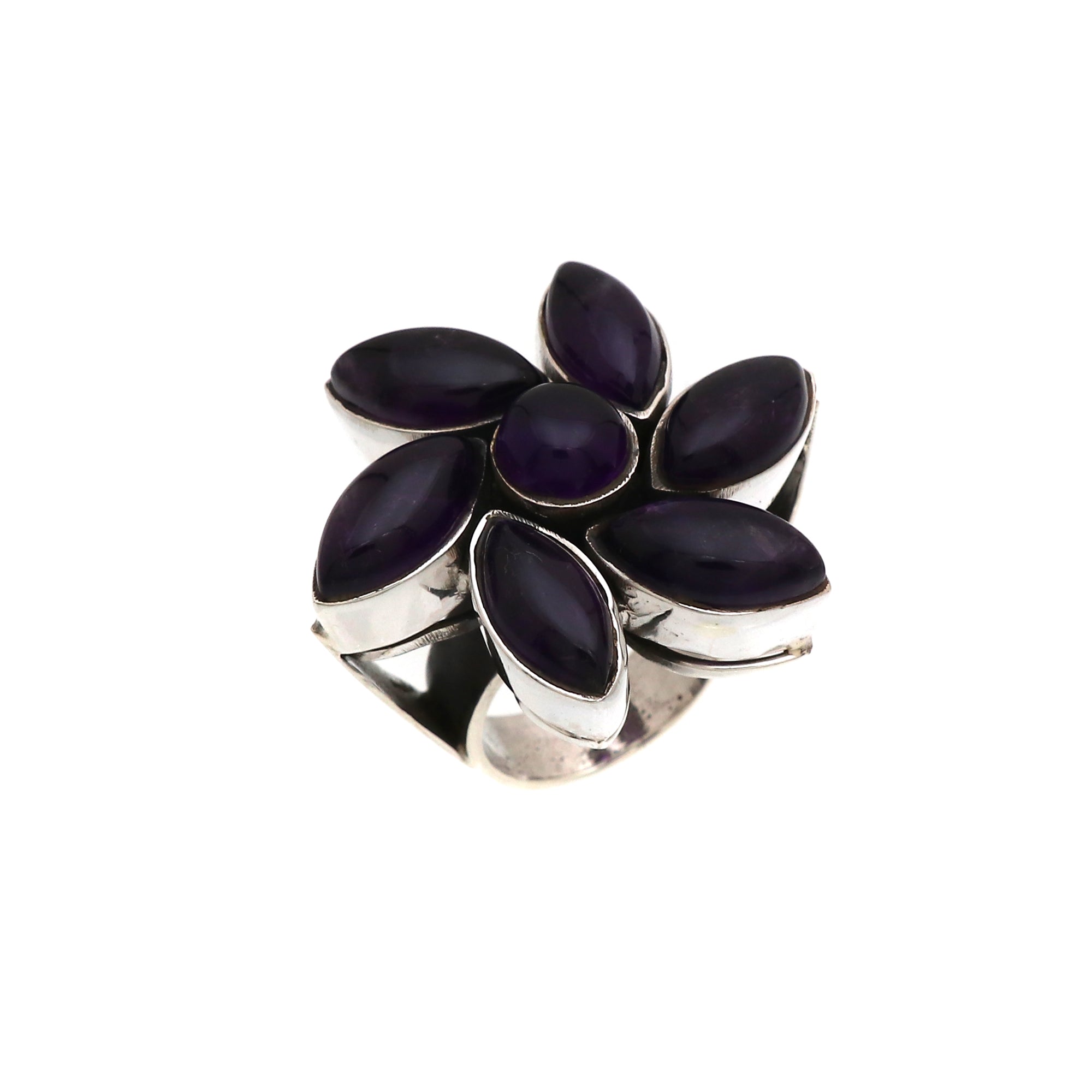 Flowery Gemstone Ring