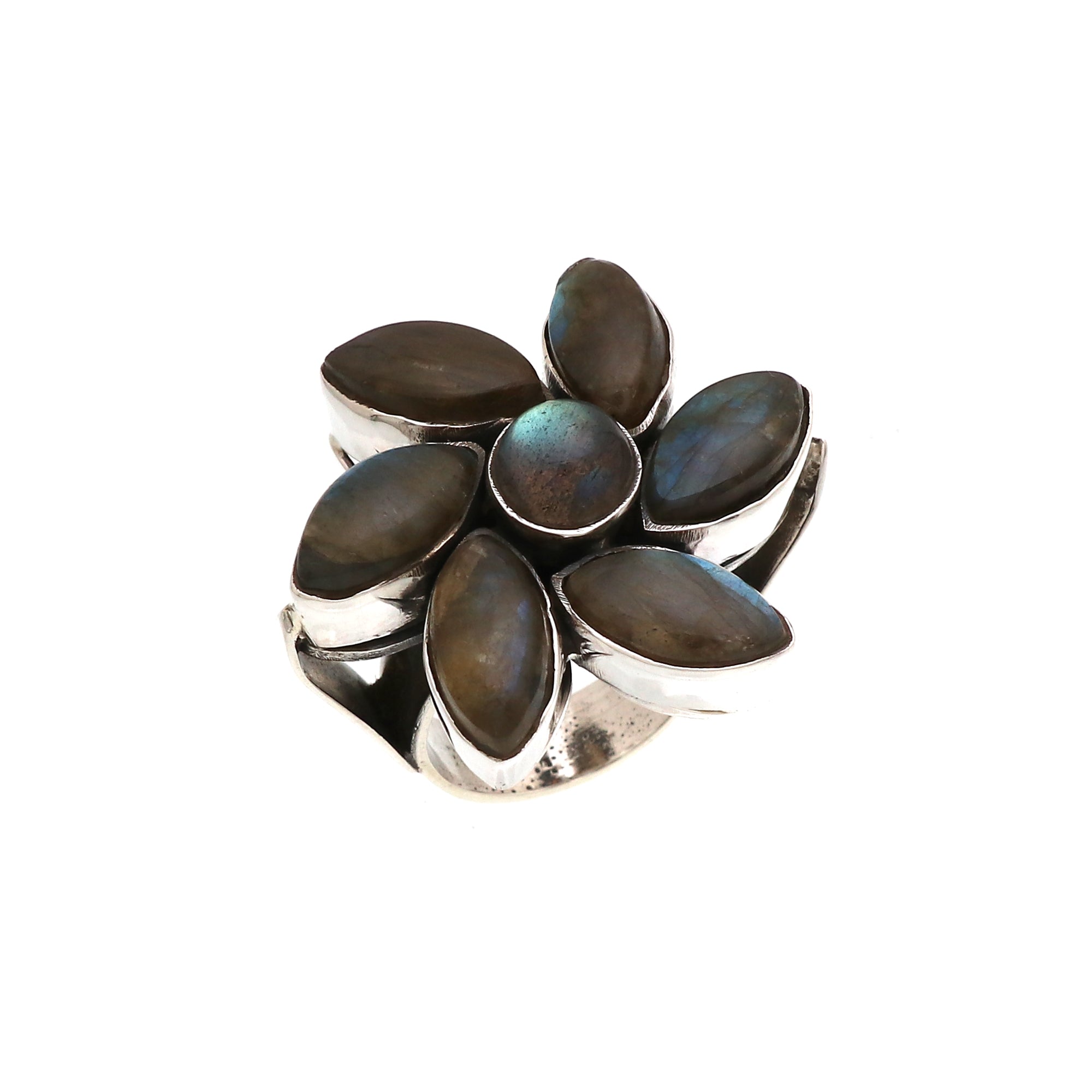 Flowery Gemstone Ring