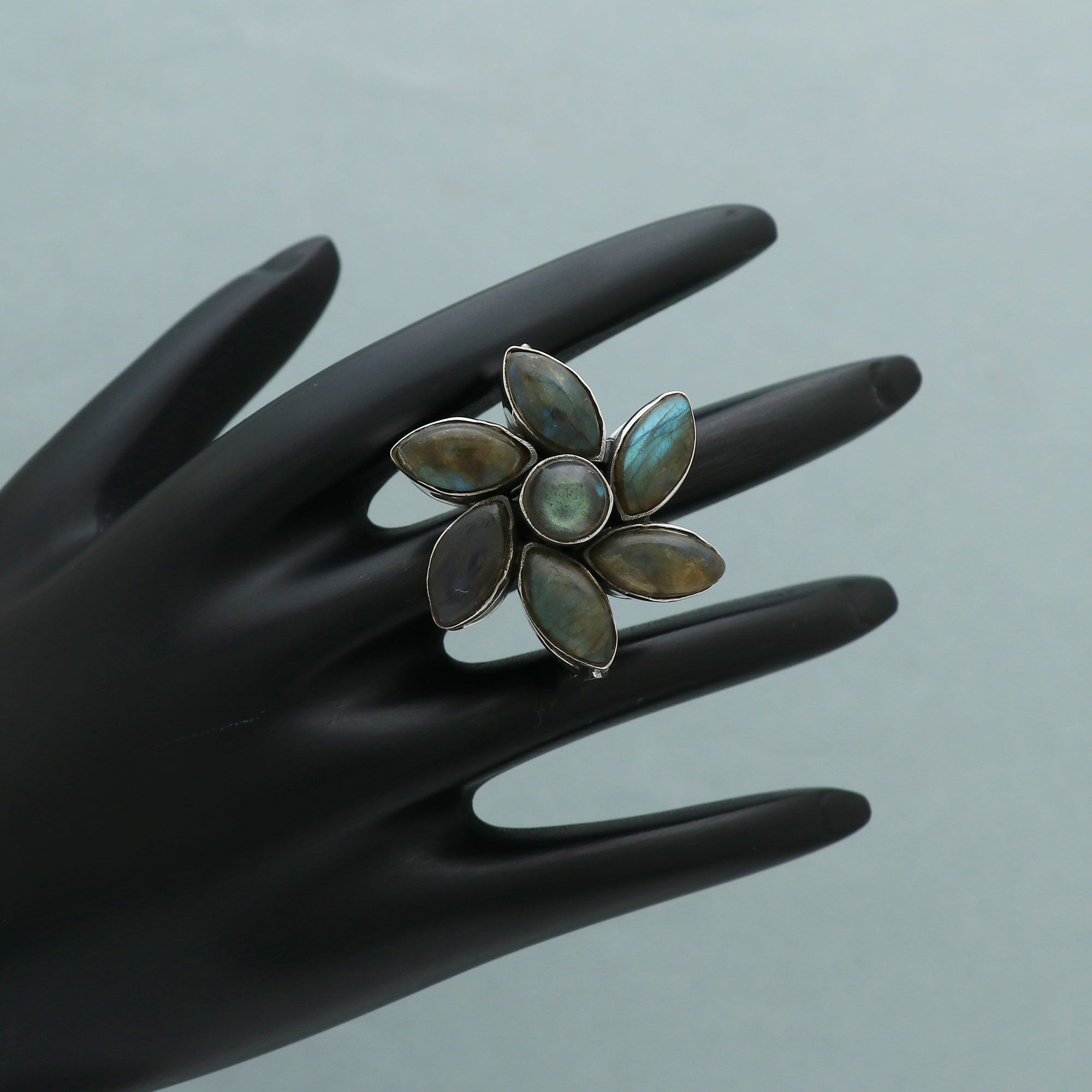 Flowery Gemstone Ring
