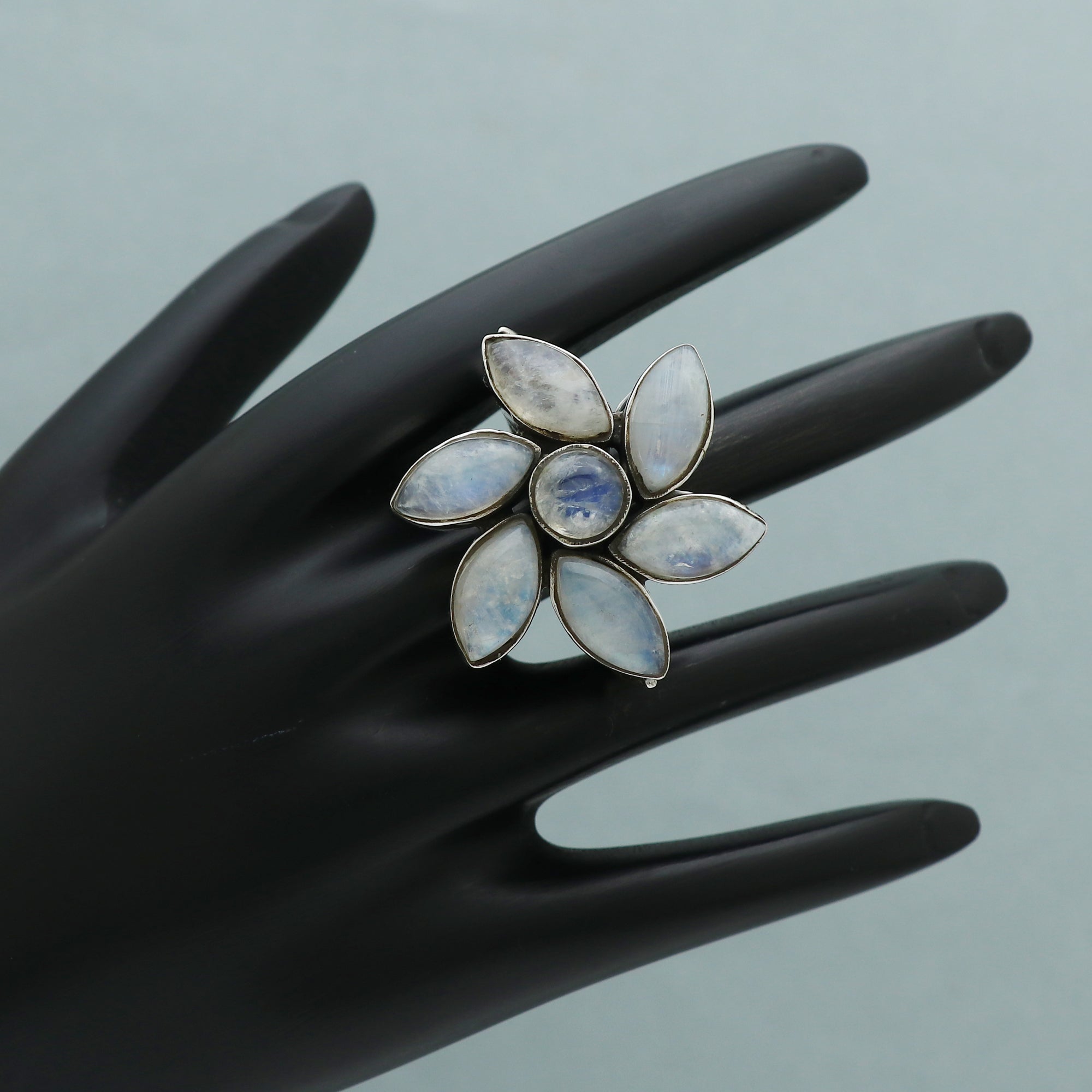 Flowery Gemstone Ring