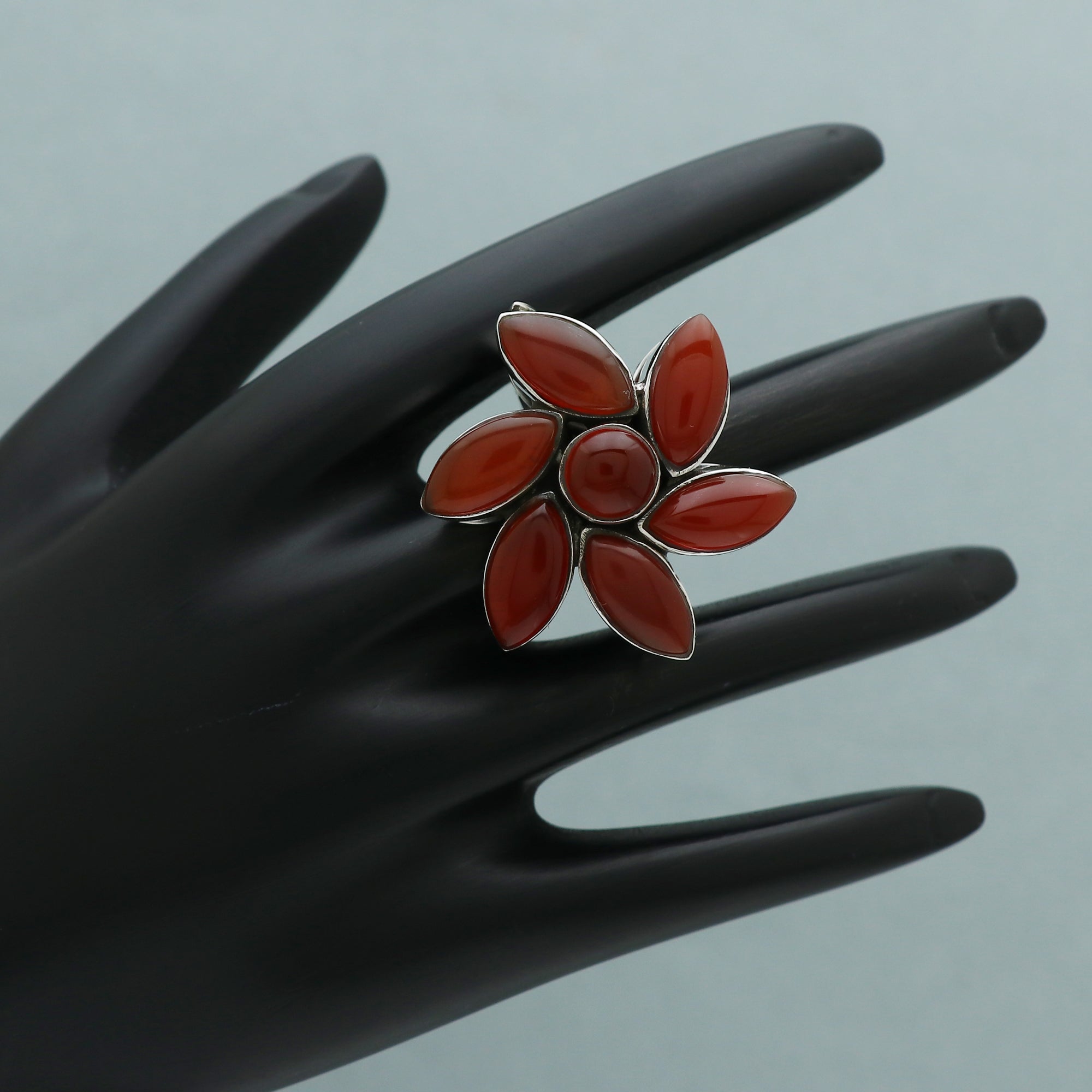 Flowery Gemstone Ring