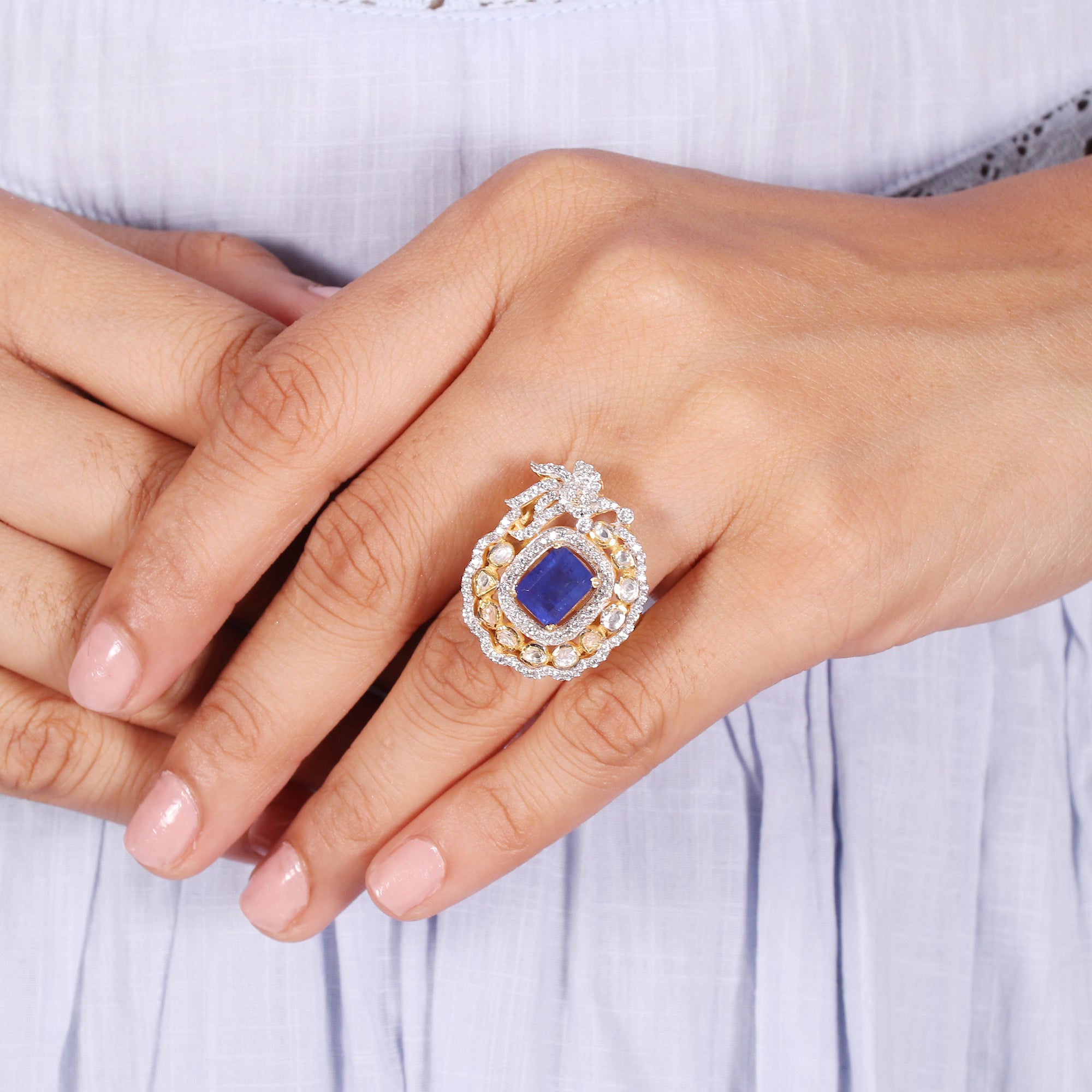 Moissanite Diamond Polki