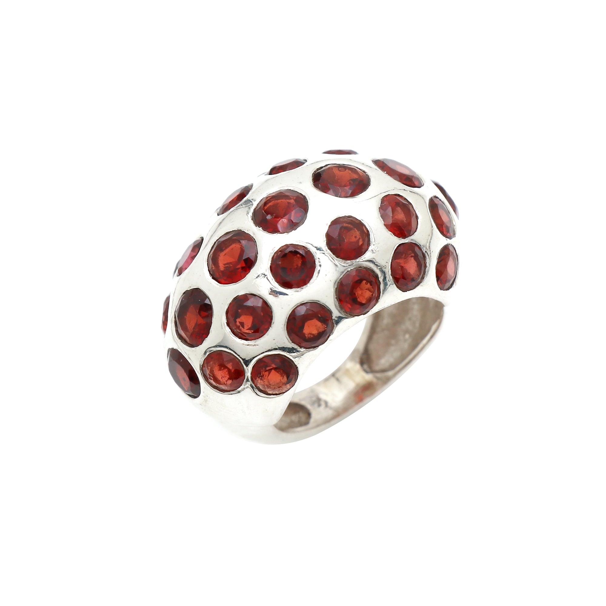Dome Garnet Ring