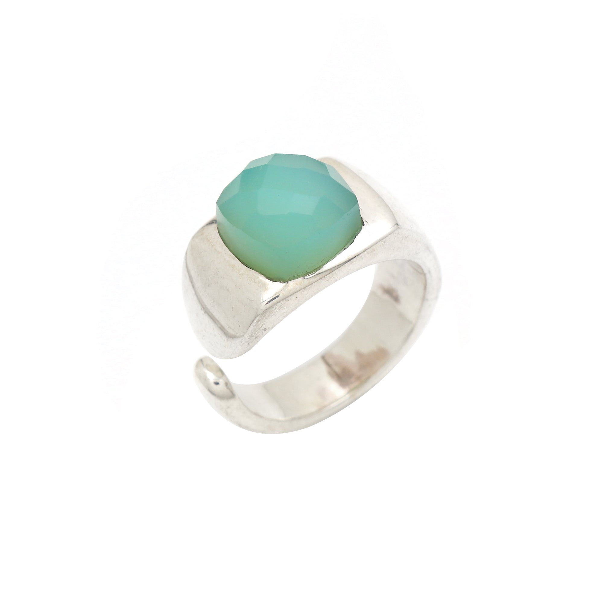Classic Cut Chalcedony Ring