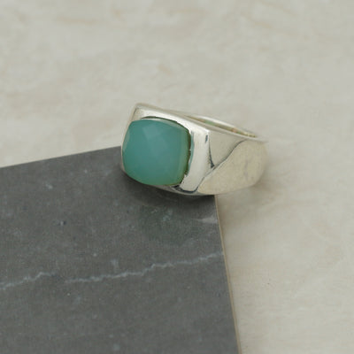 Classic Cut Chalcedony Ring