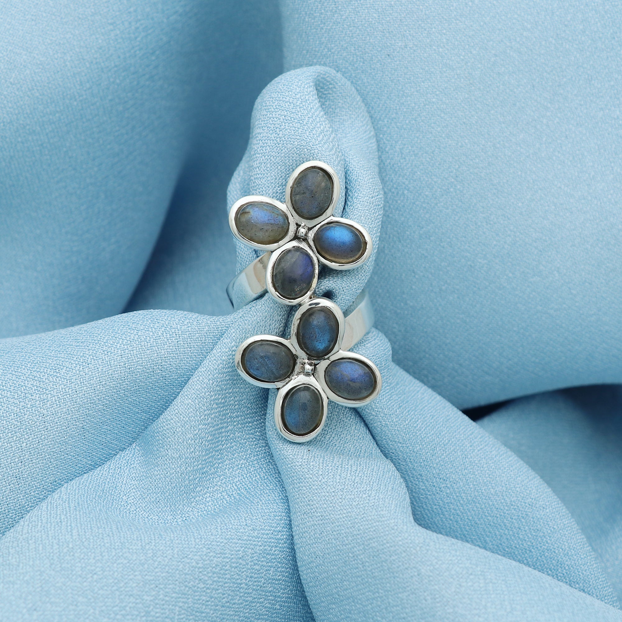 Twin Flower Ring