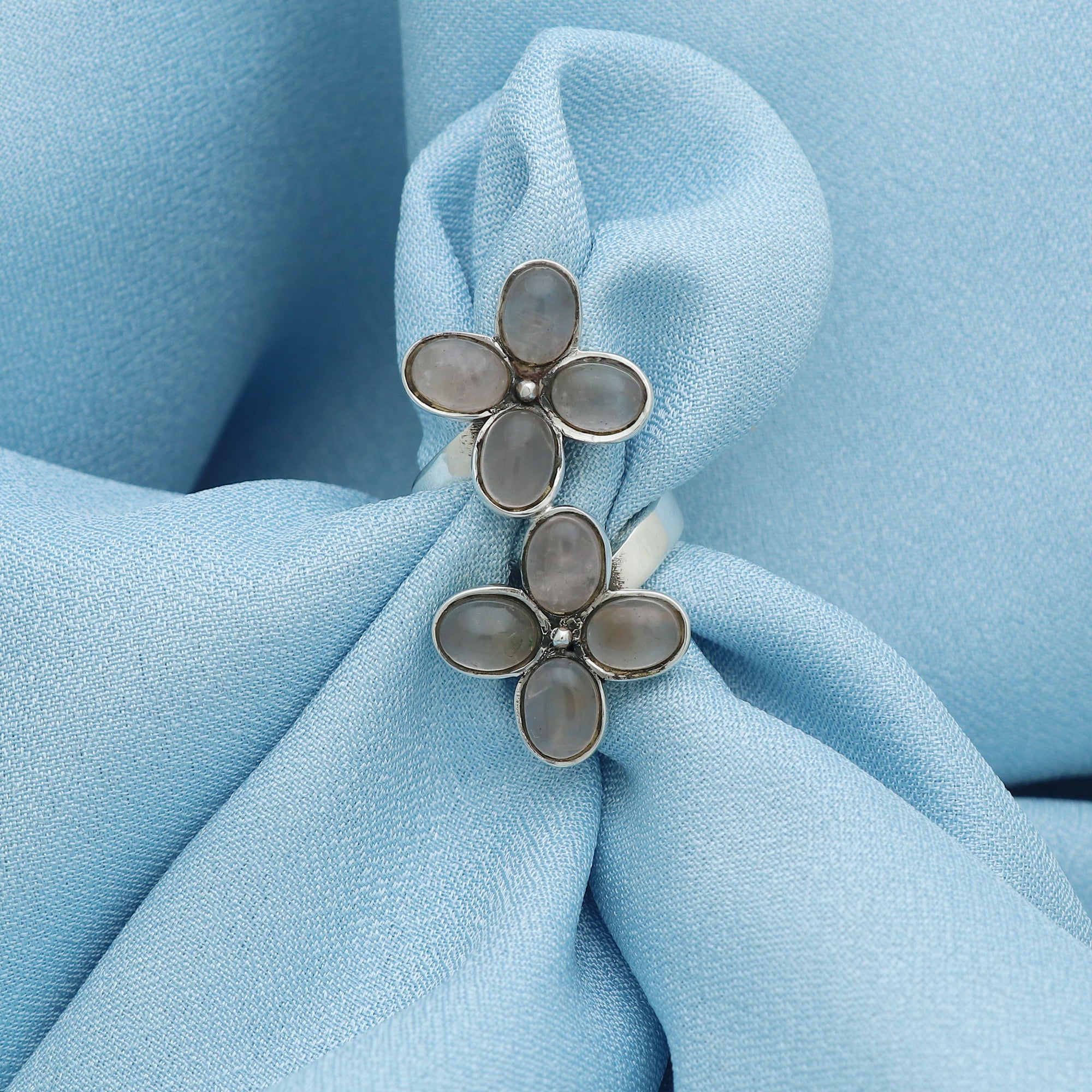 Twin Flower Ring