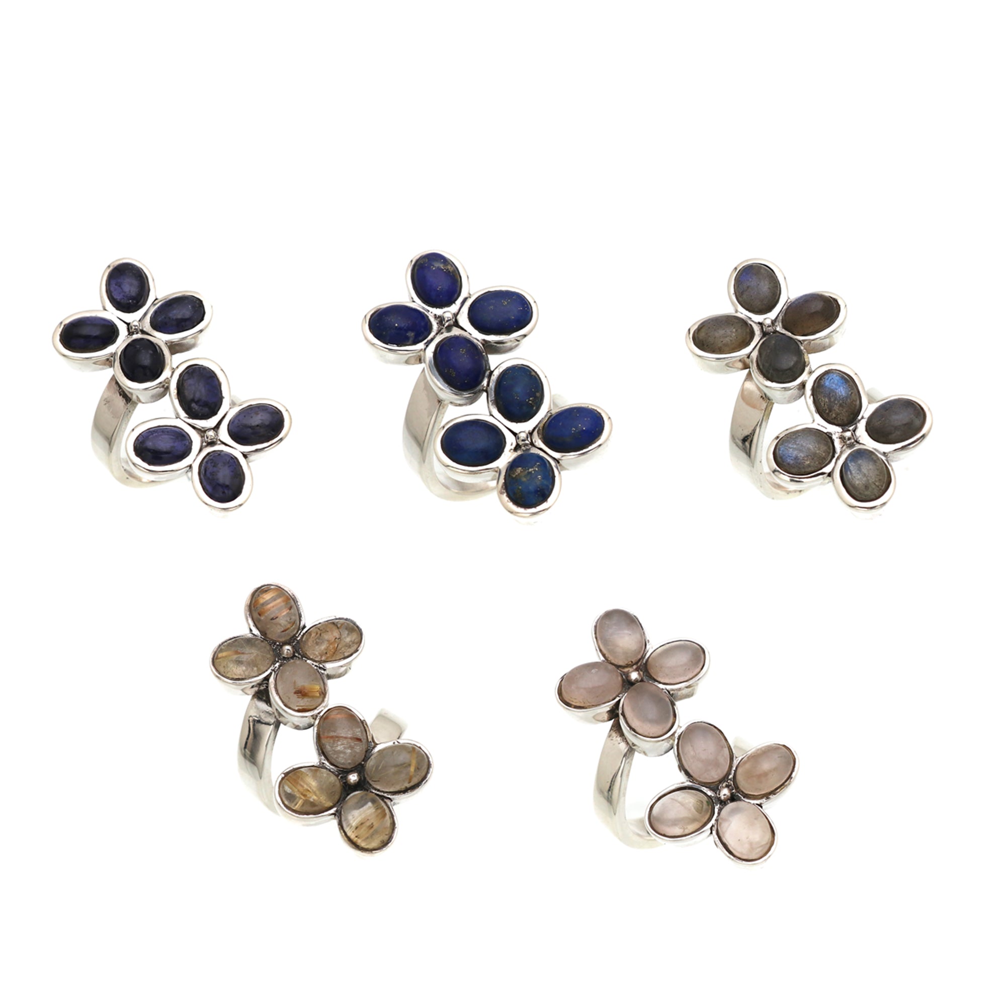 Twin Flower Ring
